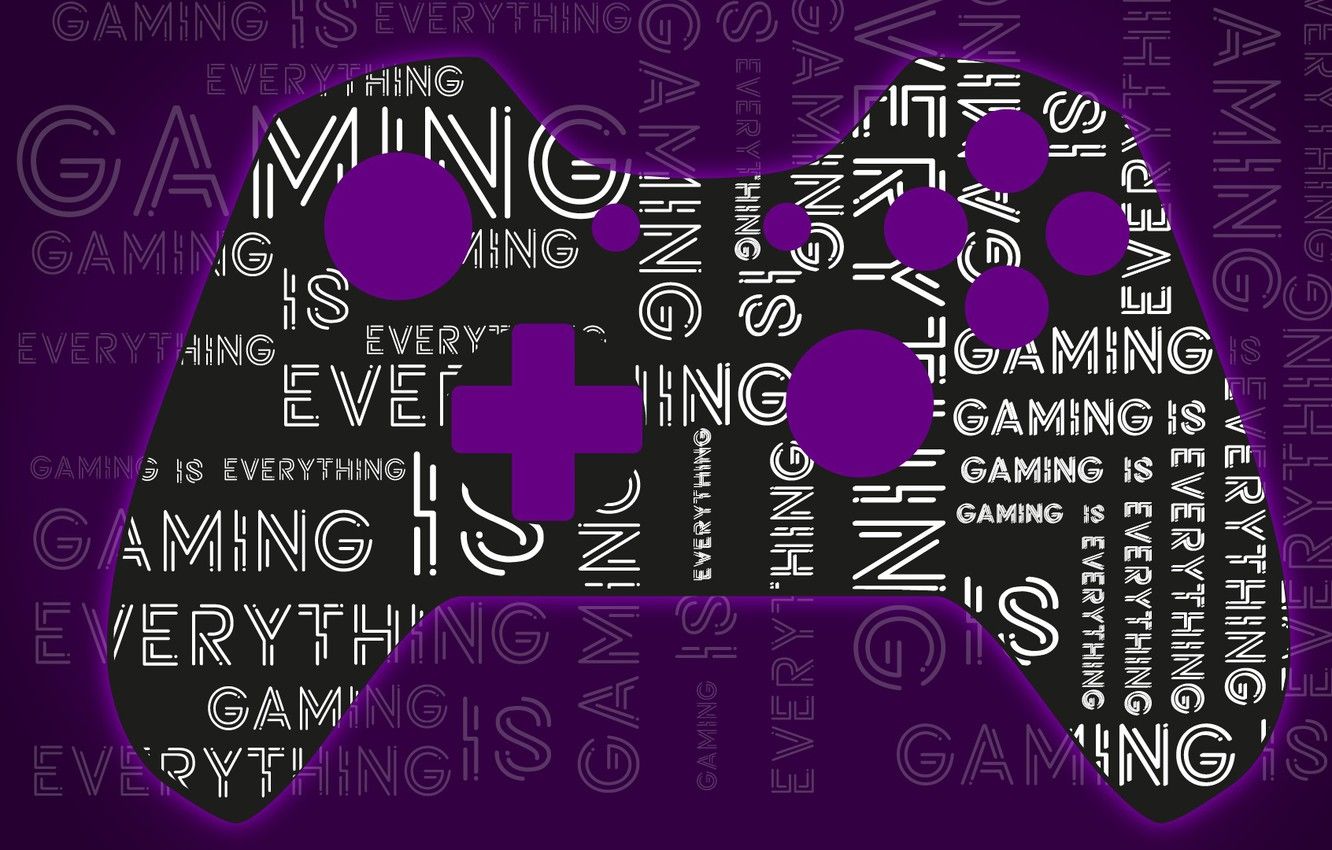 Wallpaper Purple, Gaming, Controller, XBOX image for desktop, section разное