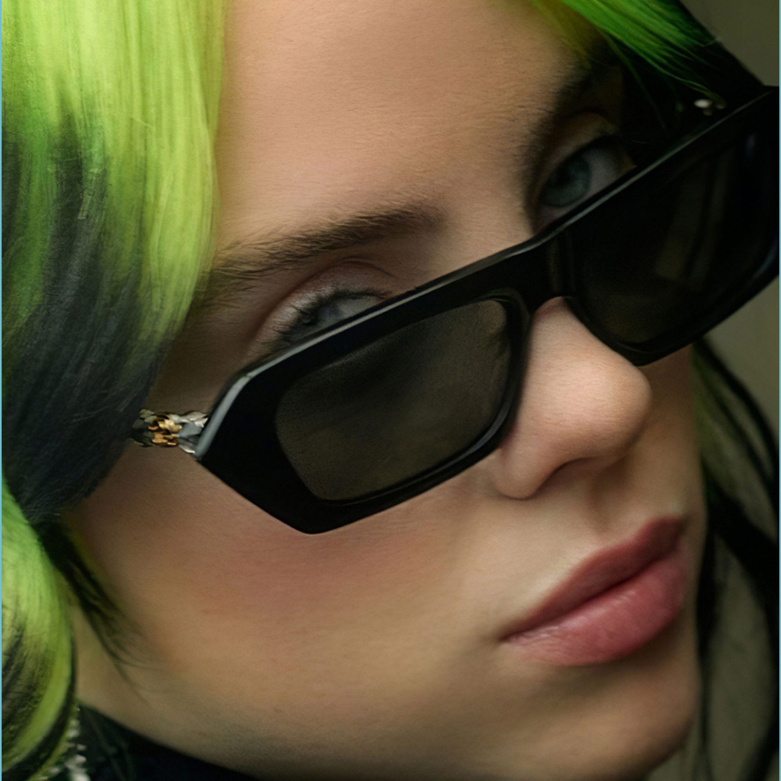 Singer Billie Eilish Green Hair Style 10K, 10K, 10K, Desktop eilish green wallpaper