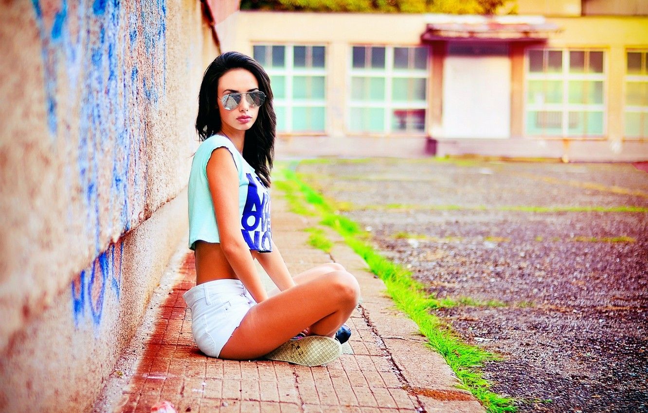 Wallpaper Girl, Model, Style, Street, Nike, Puma, Fashion, Portrait, Swag, Ikoseomer, Portre image for desktop, section девушки