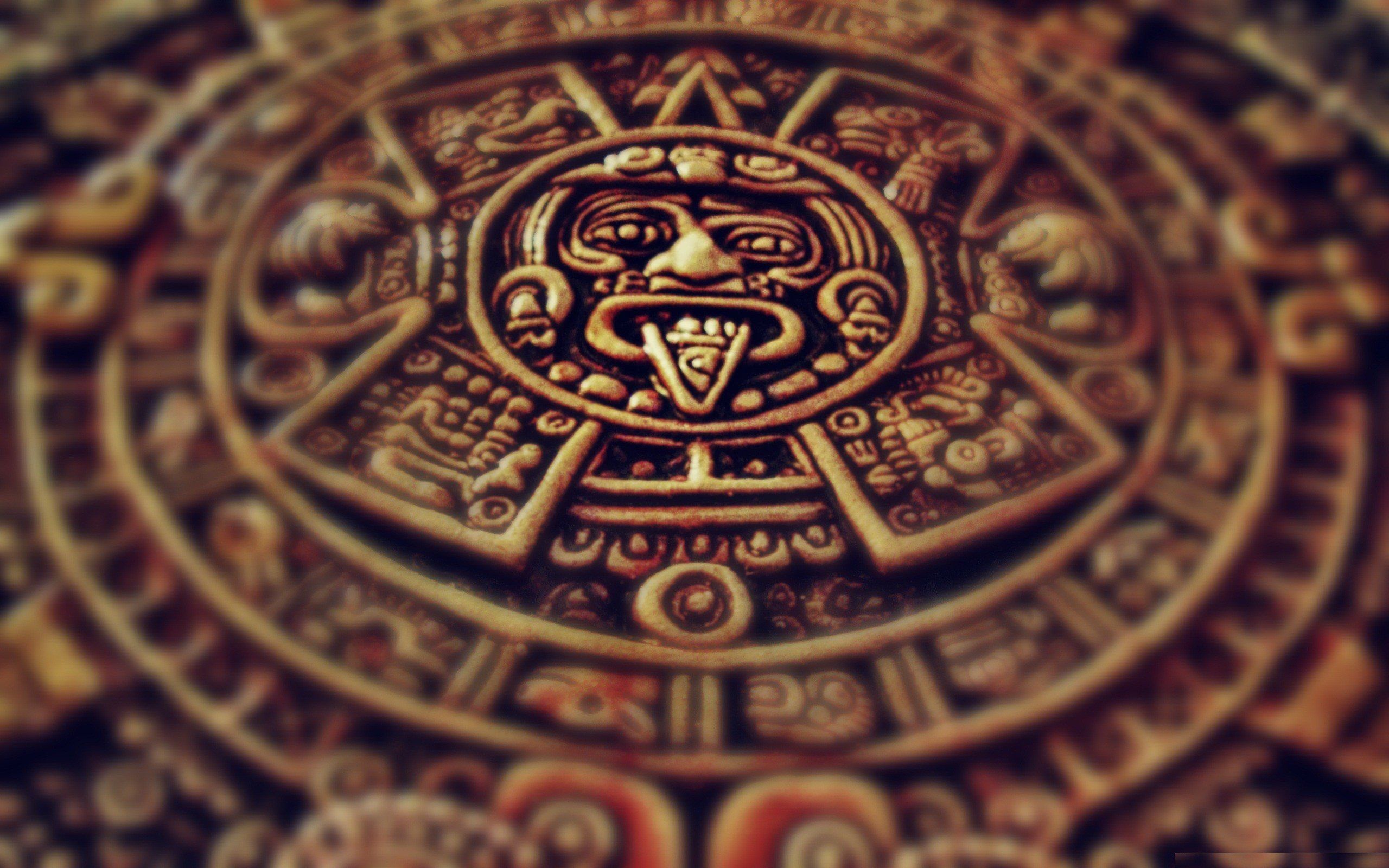 Clocks Mexico sculptures archeology aztec wallpaperx1600