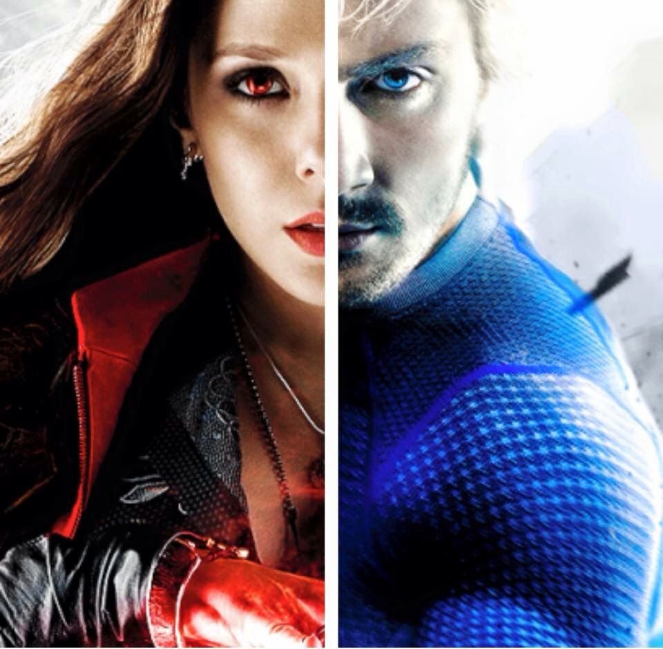 Wanda & Pietro Maximoff Witch and Quicksilver of Avengers of Ultron. Scarlet witch, Marvel superheroes, Marvel dc