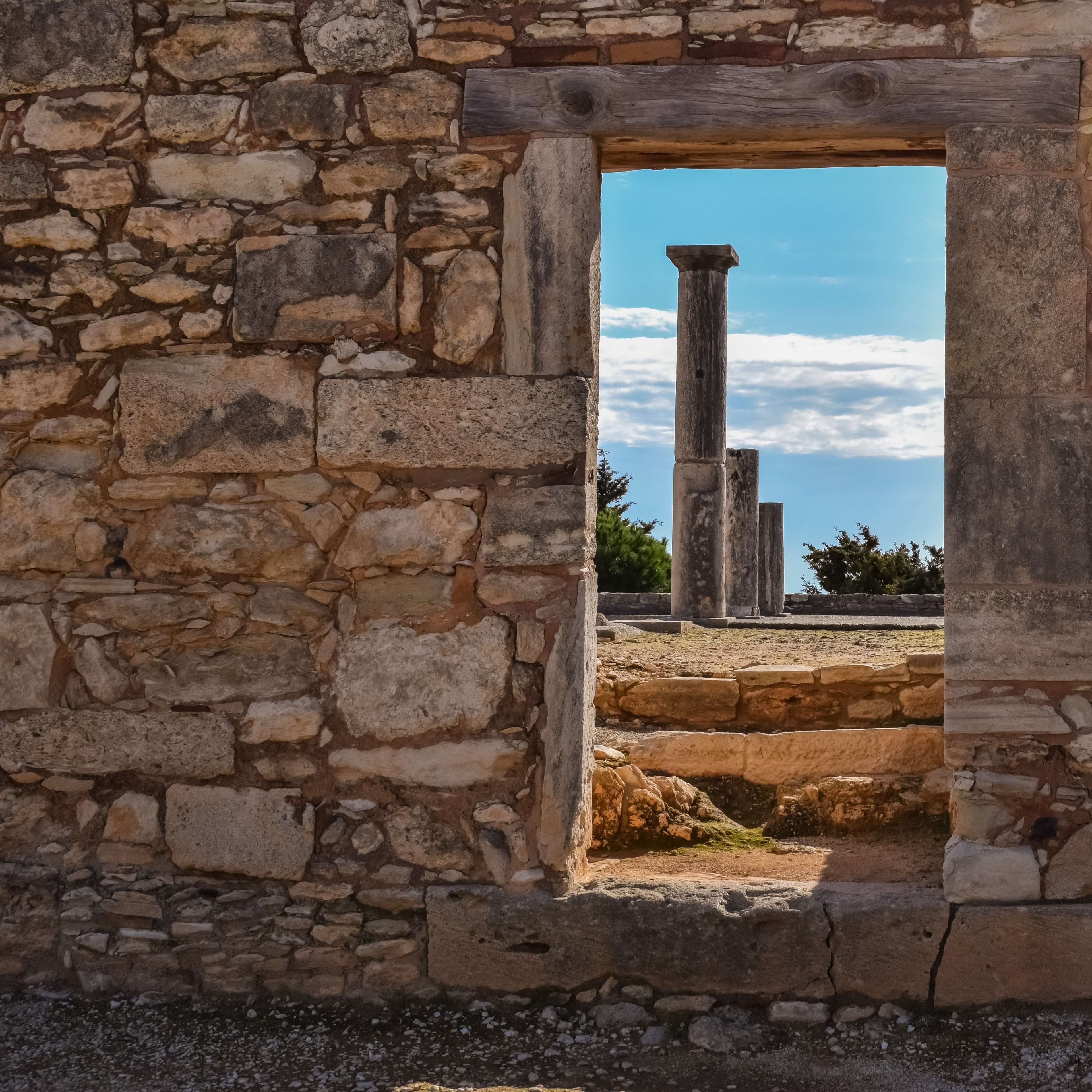1st century ad #ancient #apollo hylates #archaeological #archeology #architecture #civilization #columns #cyprus #door #excavations #greek #historic #history