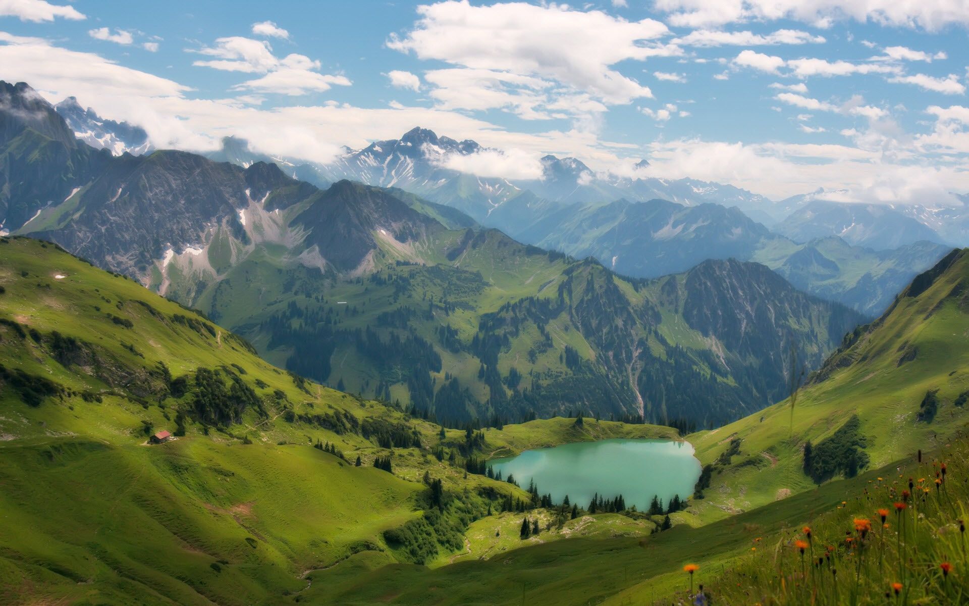 Lake in the Alps[1920x1200]. Earth picture, Beautiful places, Mountain wallpaper