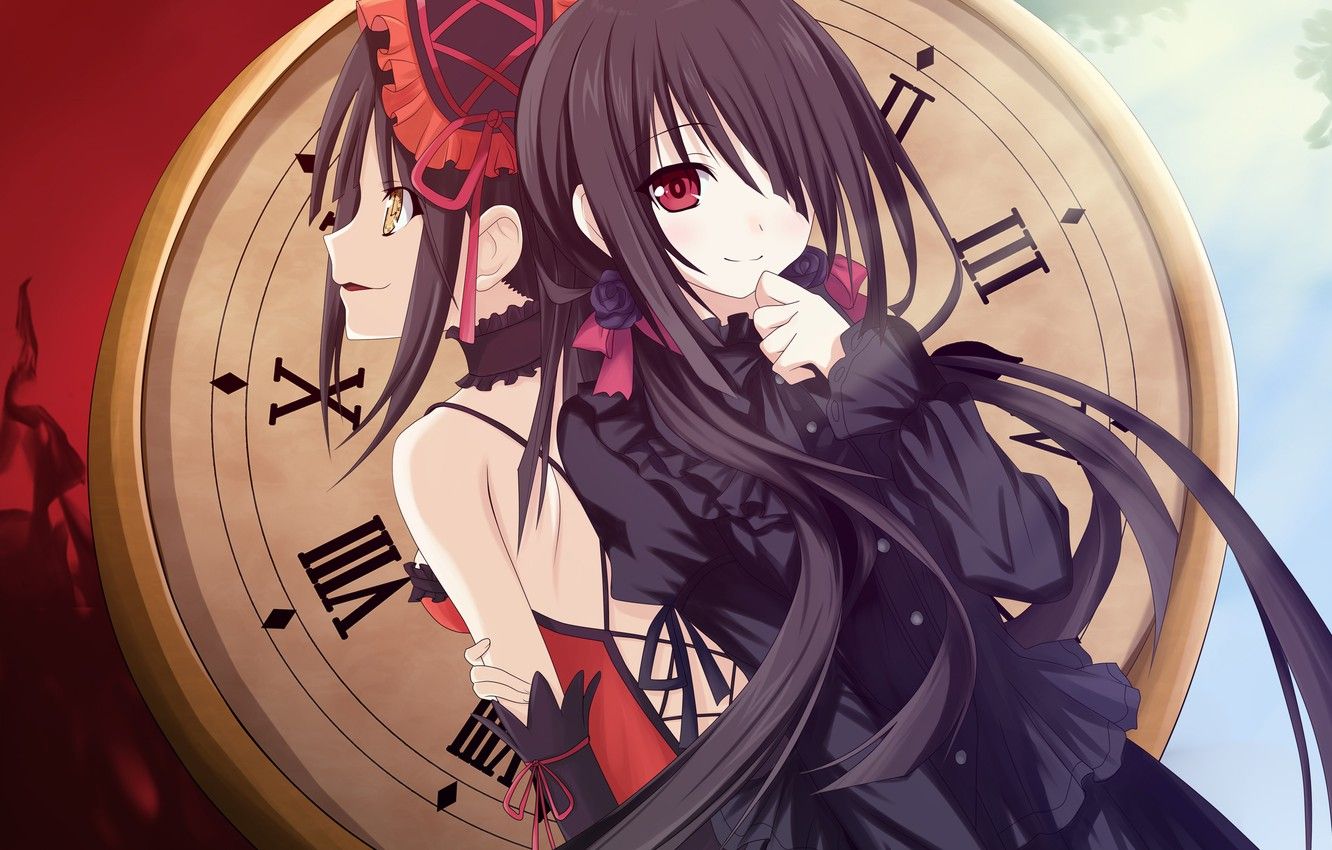 Wallpaper girl, bow, date a live, tokisaki kurumi image for desktop, section прочее