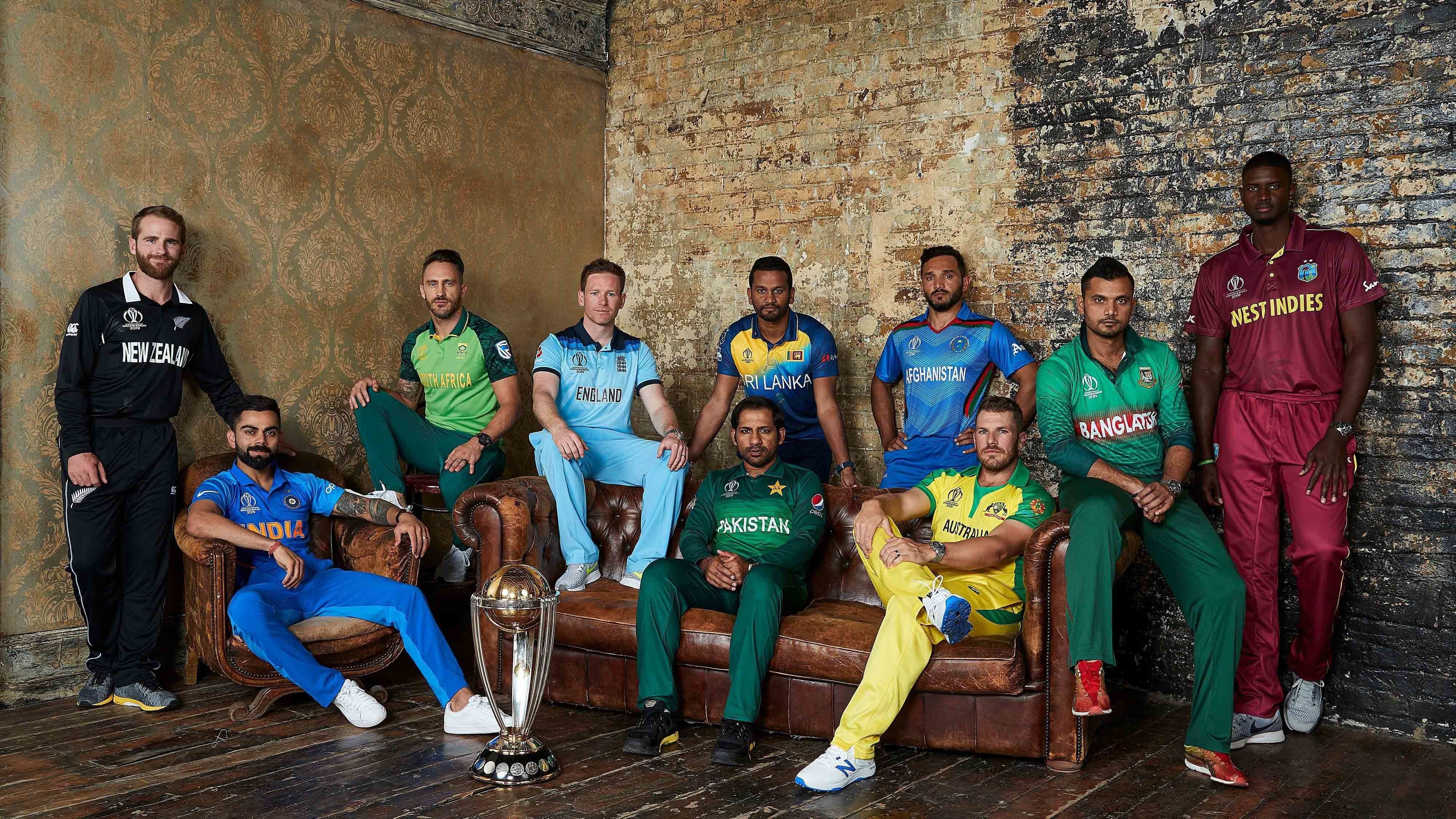 Cricket World Cup 2019 All Captains 4K Wallpaper