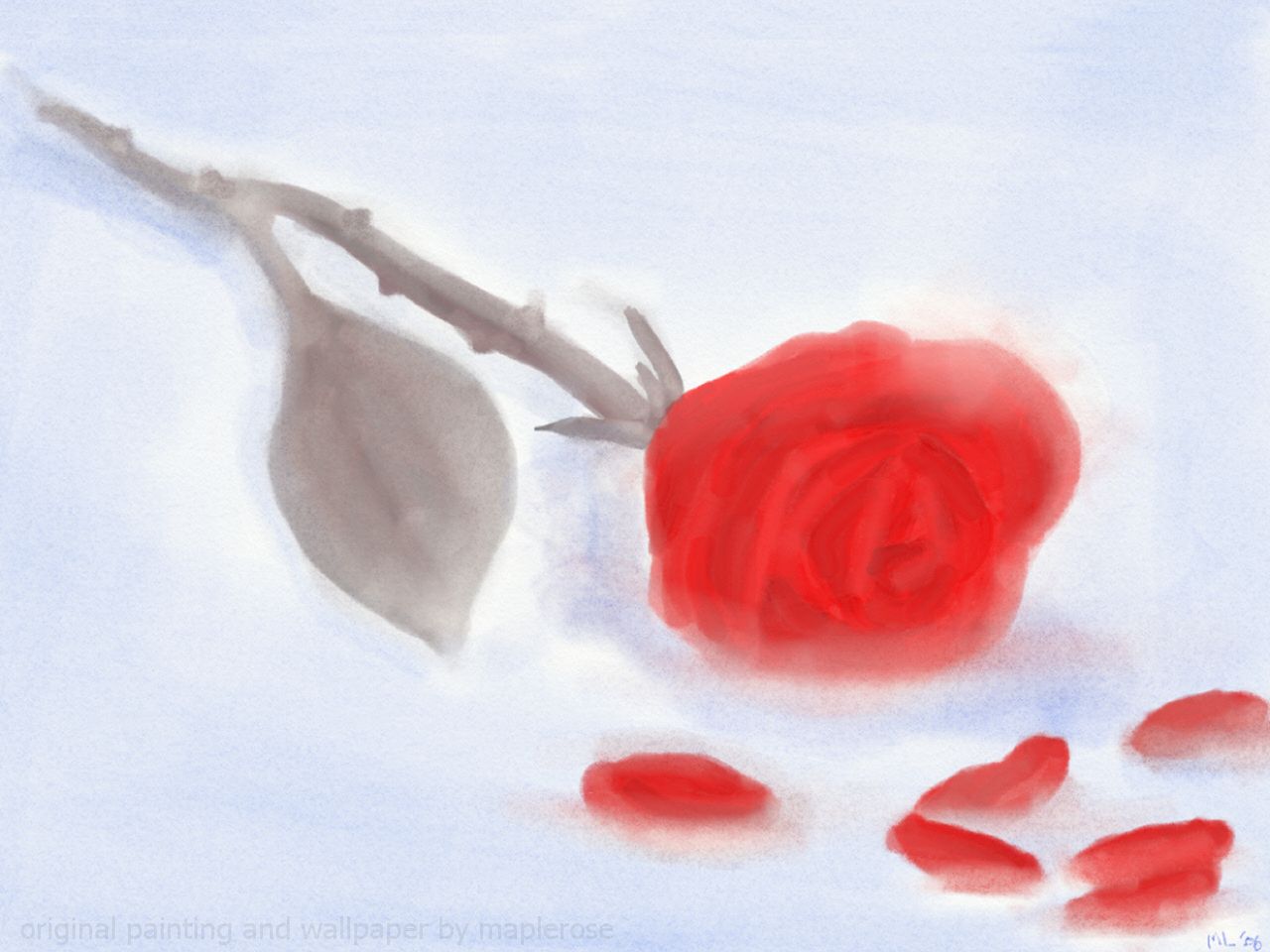 Original Wallpaper: Silver Thorn of Bloody Rose