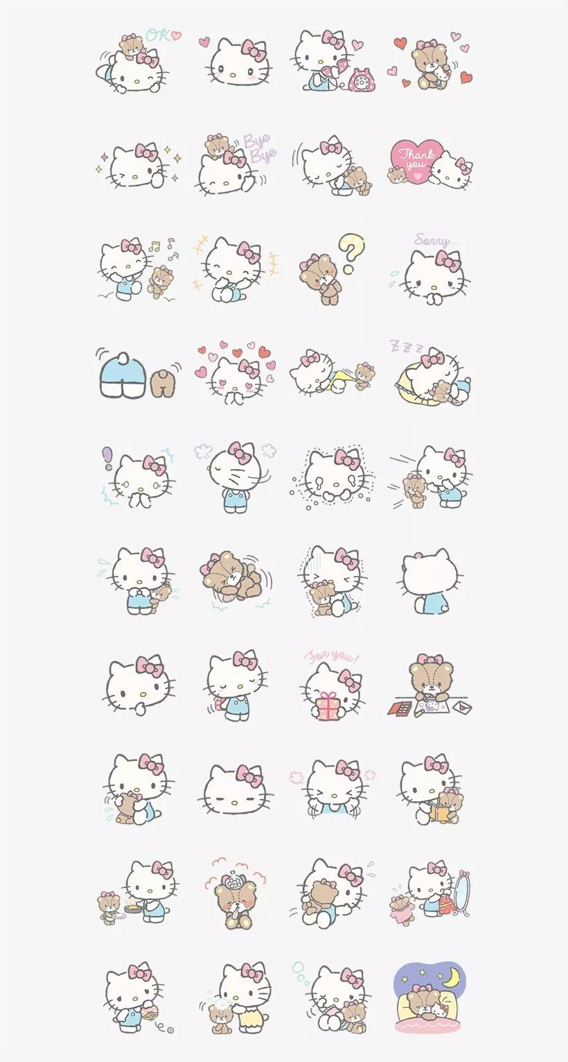 Hellø Kitty Et Friends [⭐️wallpaper⭐ ] Kitty Transparent PNG Download