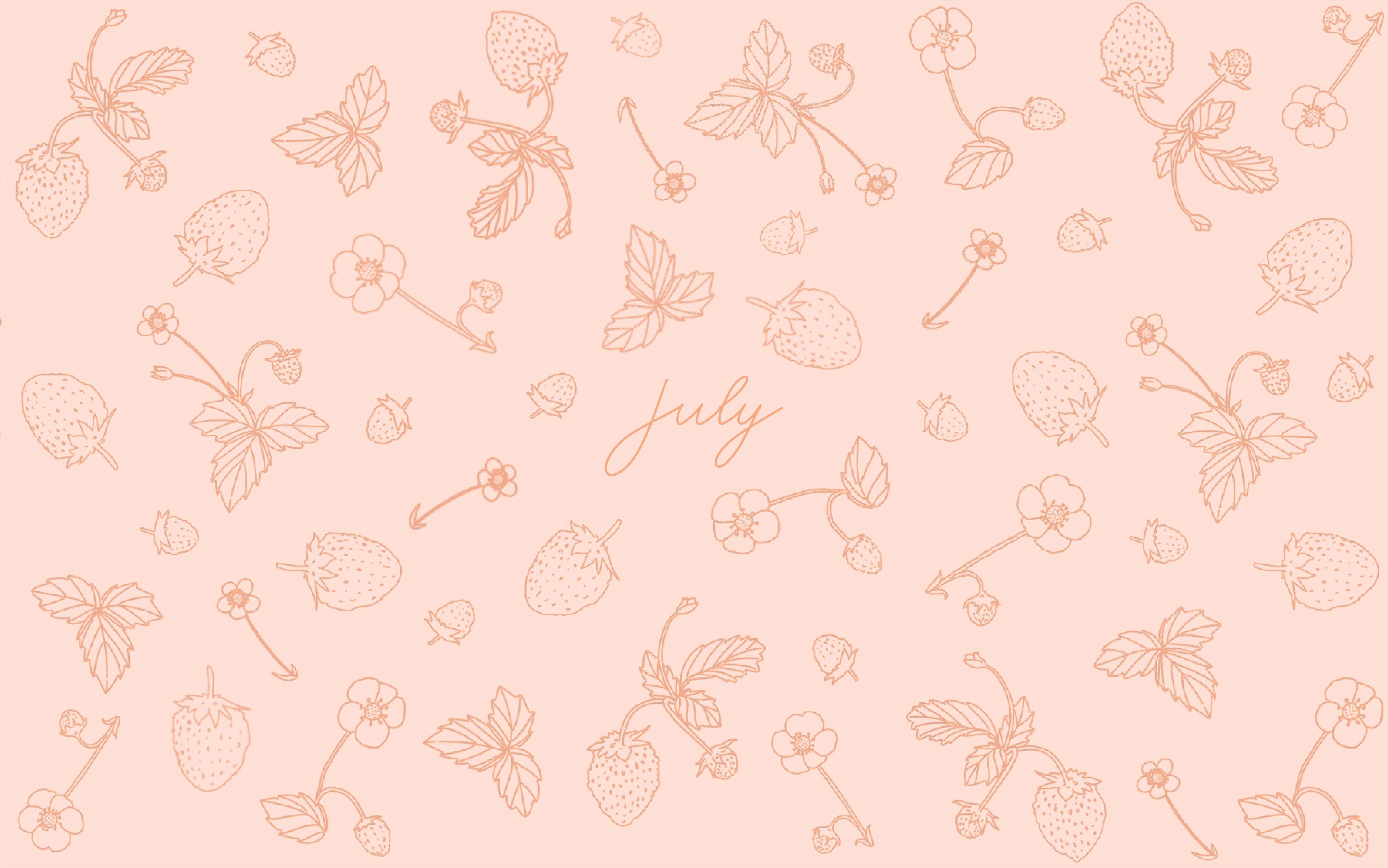 Hi there, July! [Digital Download] Hibbs. Happy july, Fourth of july, Wild strawberries