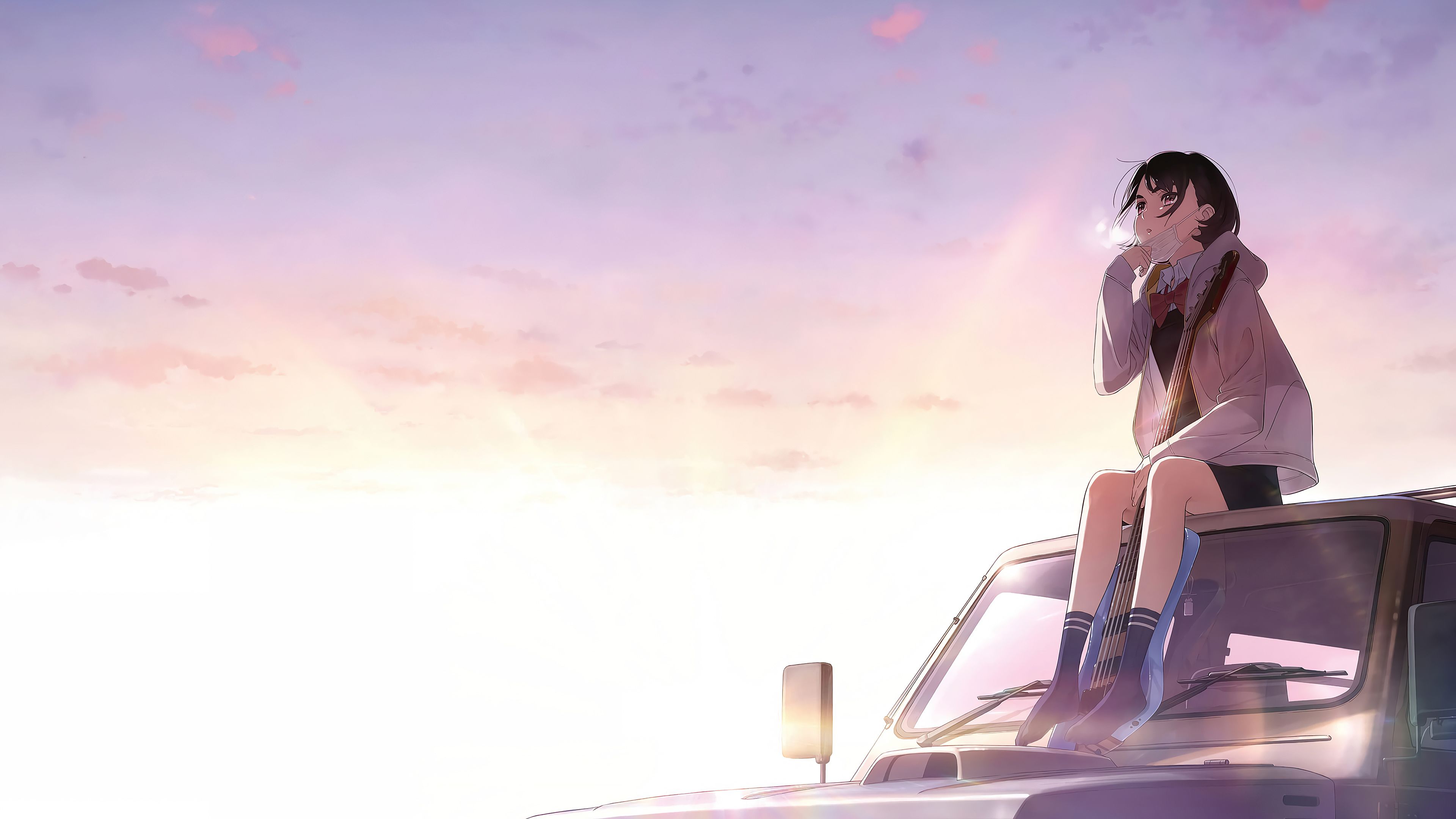 Her Blue Sky 4k, HD Anime, 4k Wallpaper, Image, Background, Photo and Picture