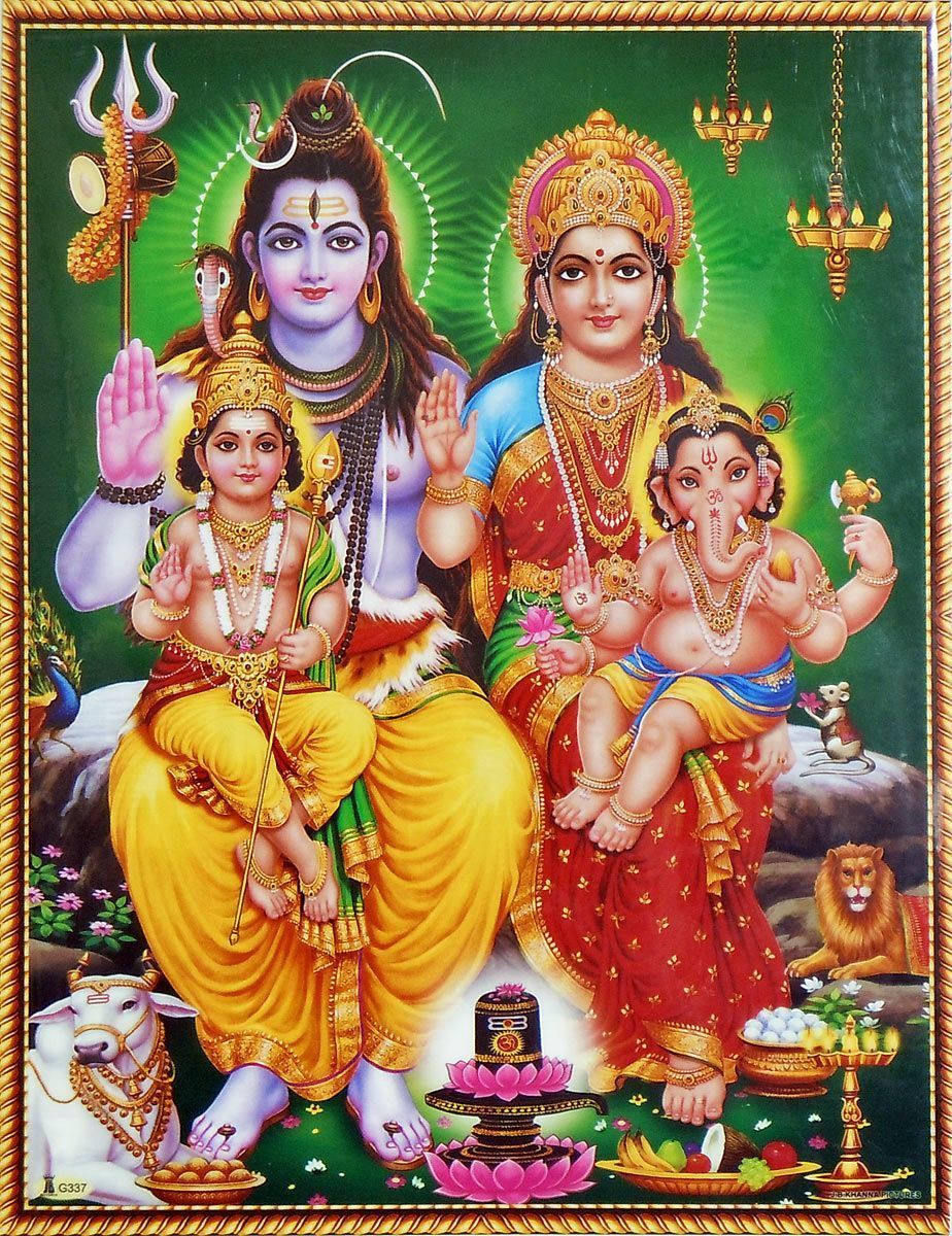 Shiva Parvati HD Image Shiva Family