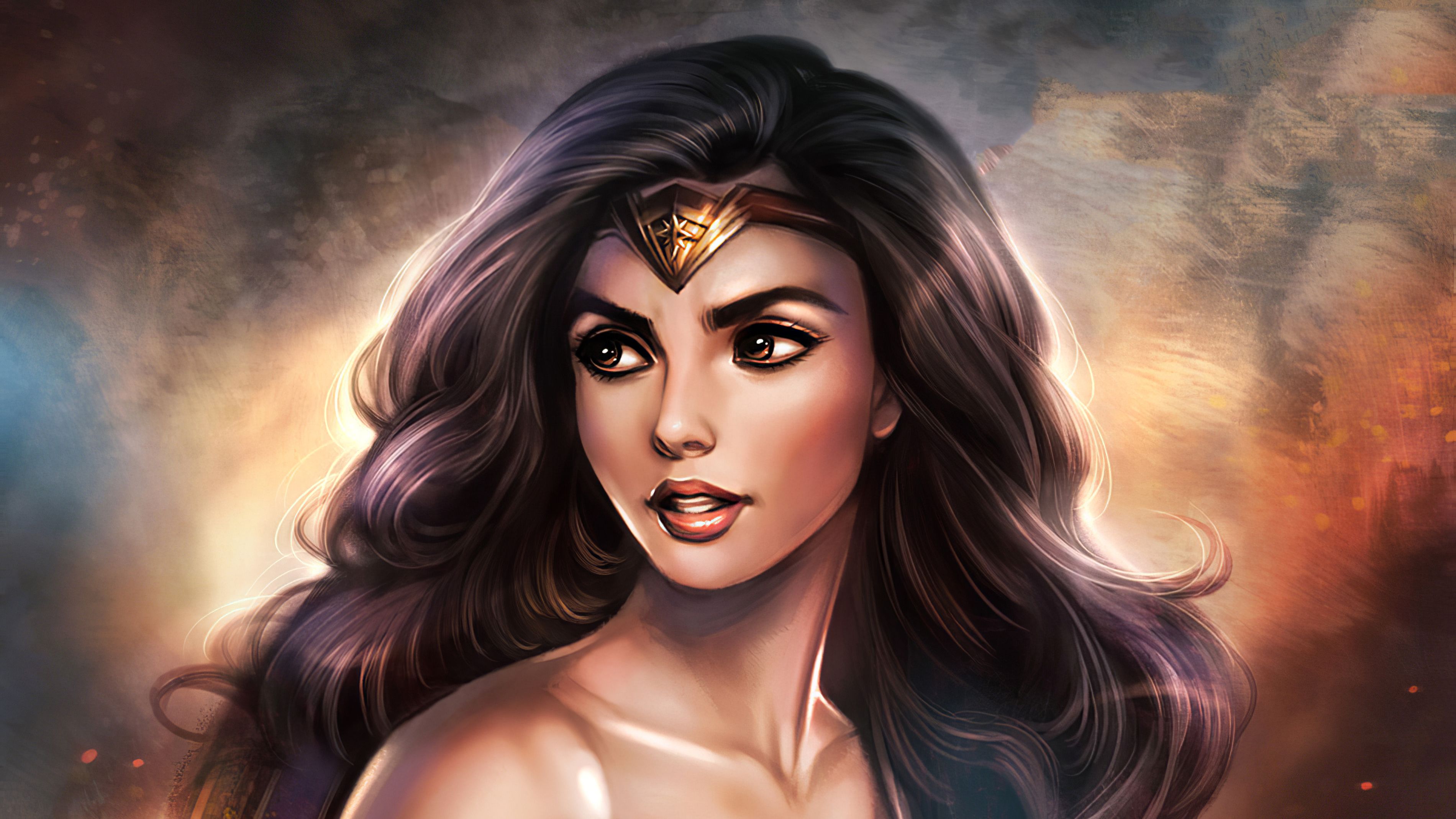 Wonder Woman Cute Artwork, HD Superheroes, 4k Wallpaper, Image, Background, Photo and Picture