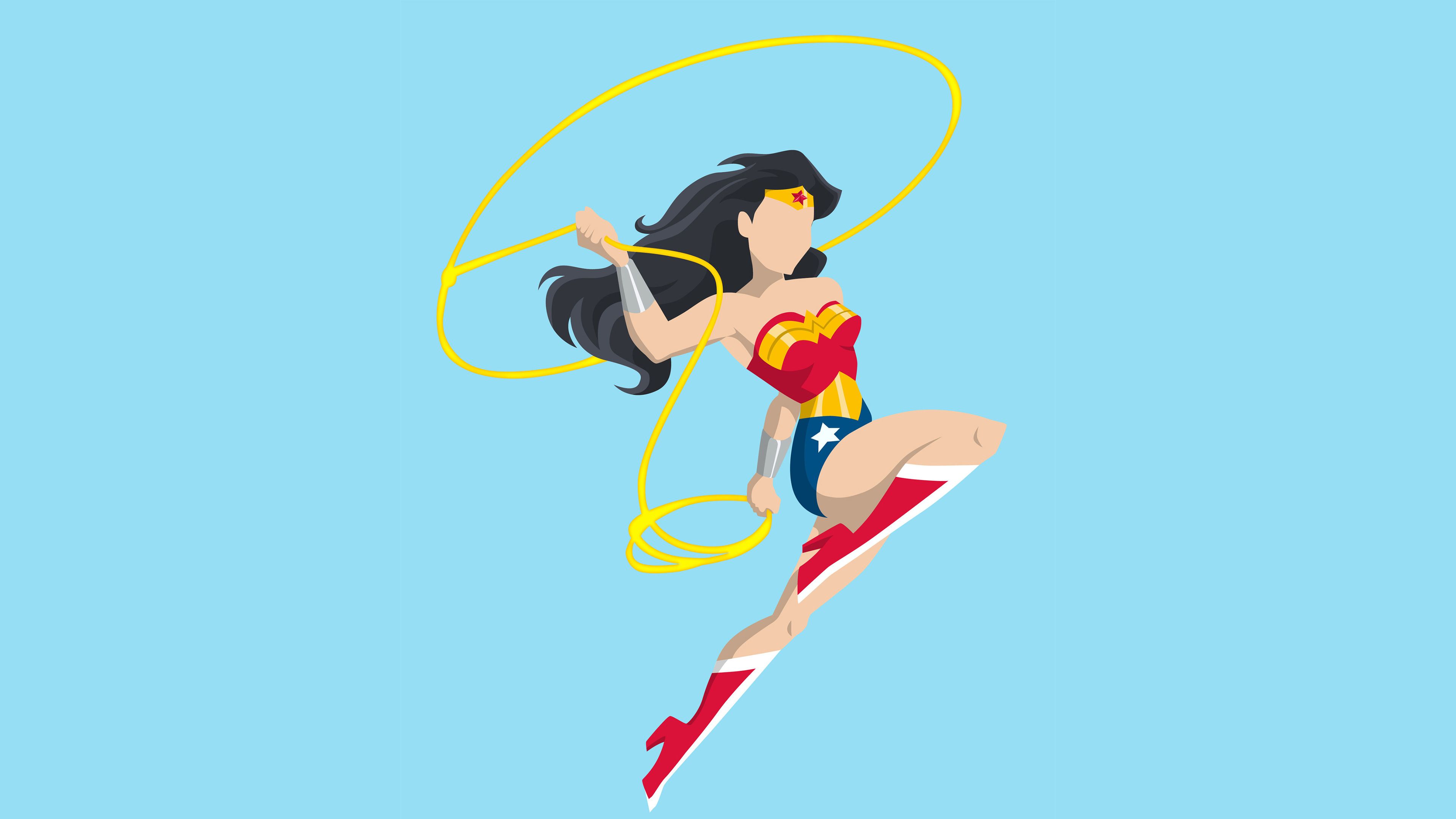 Wonder Woman Cartoon Wallpaper
