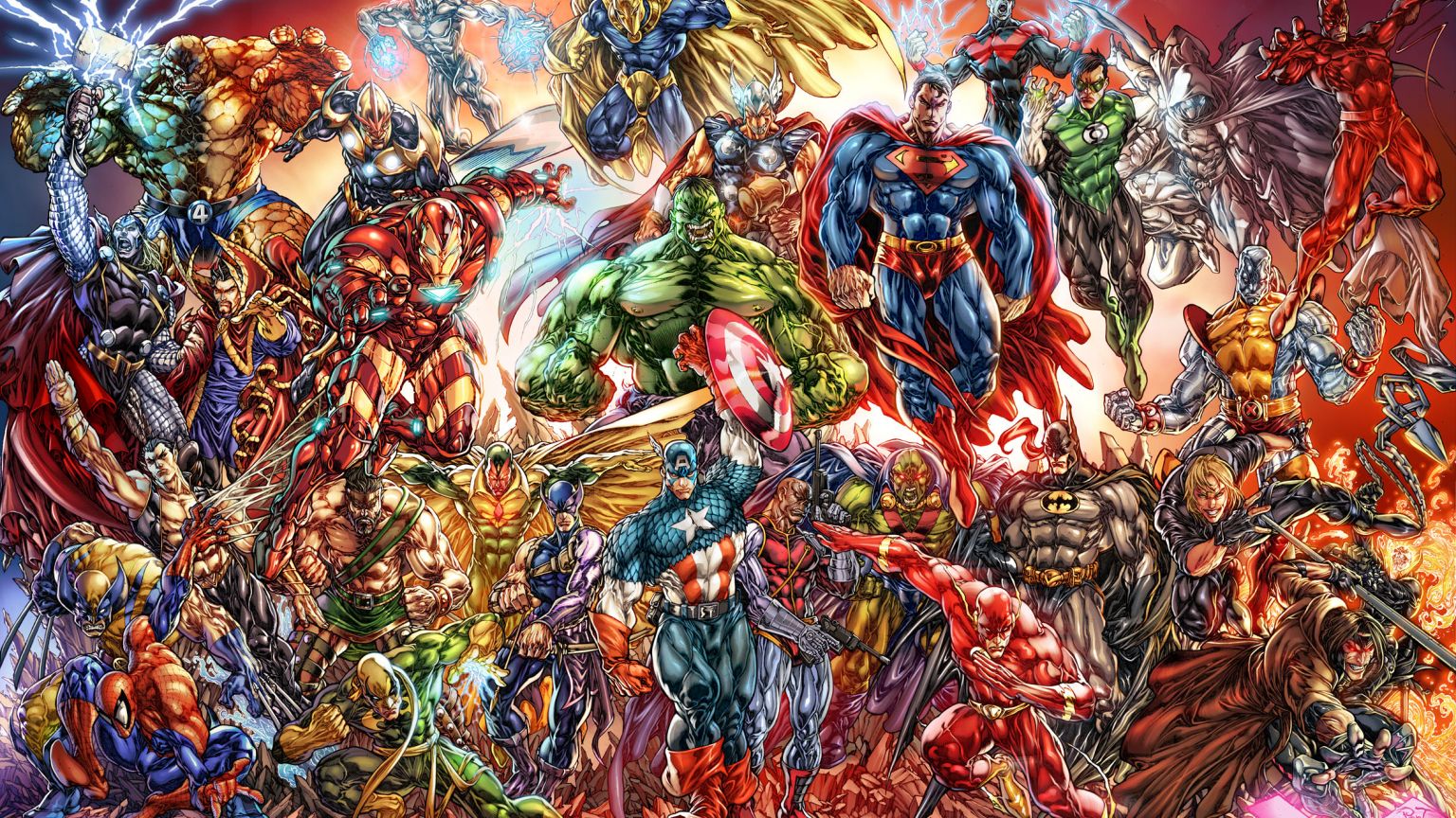 Free download Of Marvel And DC Characters Computer Wallpaper Desktop Background [2362x1408] for your Desktop, Mobile & Tablet. Explore DC Comics Christmas Wallpaper. DC Comics Wallpaper HD