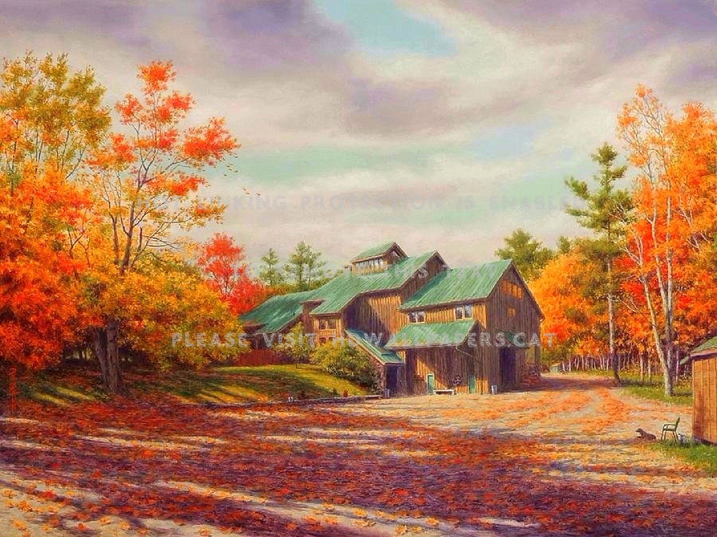 the barn in autumn draw and paint beauty