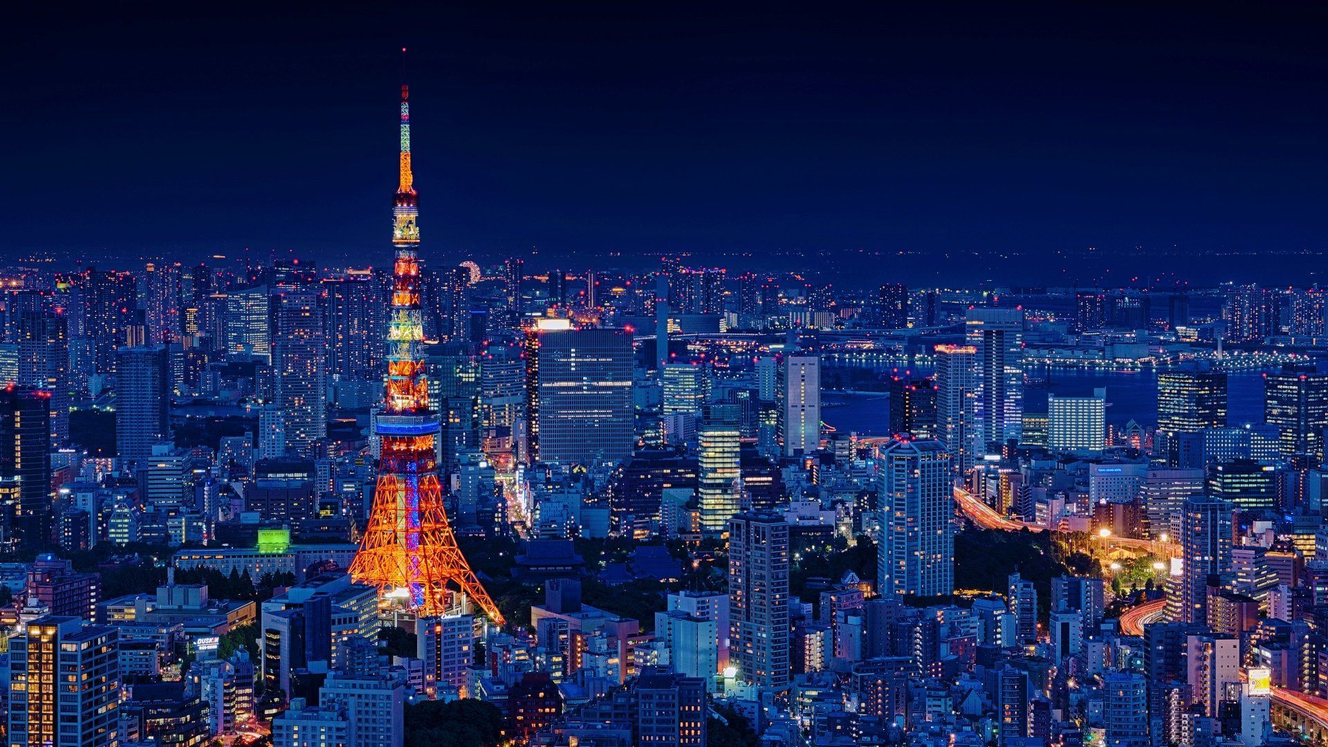 Tokyo at Night Wallpaper Background Image. View, download, comment, and rate. Tokyo tower, Tokyo city, 4k picture