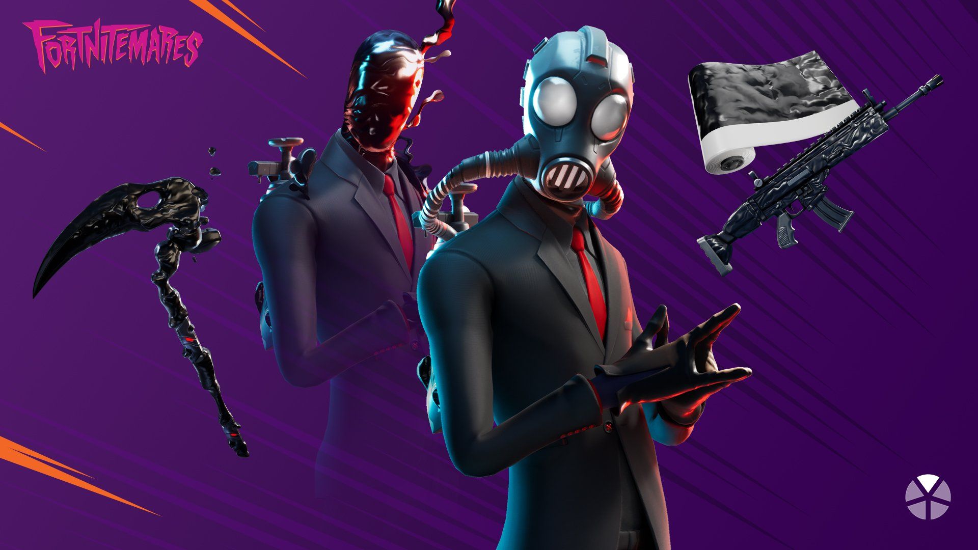 Fortnite the order from the shadows. Get the new Chaos Agent Outfit, Chaos Scythe, and Black Ooze Wrap in the Item Shop now! Face your fears: October 29