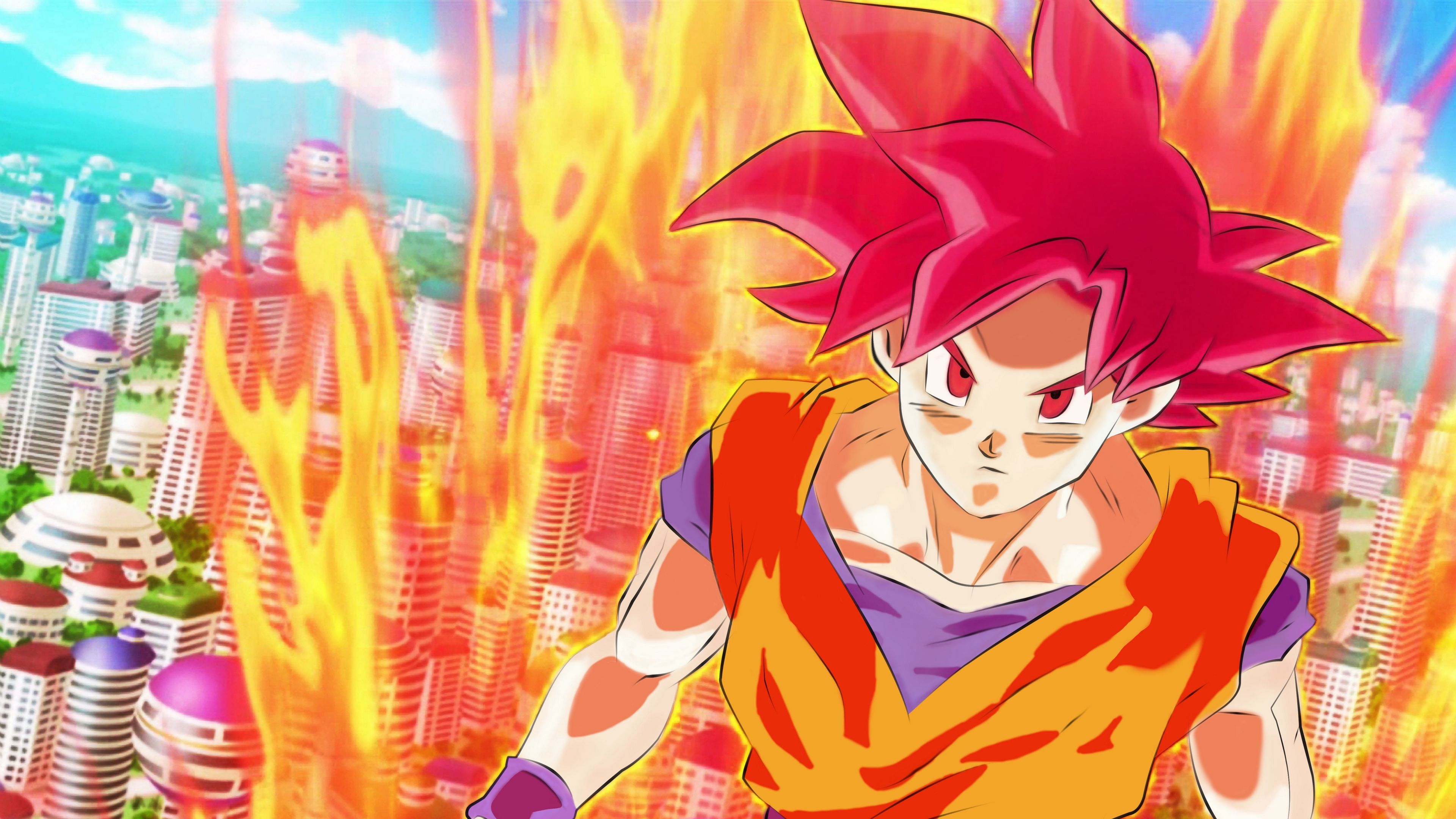 Wallpaper Son Goku, Dragon Ball, Super Saiyajin for mobile and desktop,  section прочее, resolution 3840x2160 - download