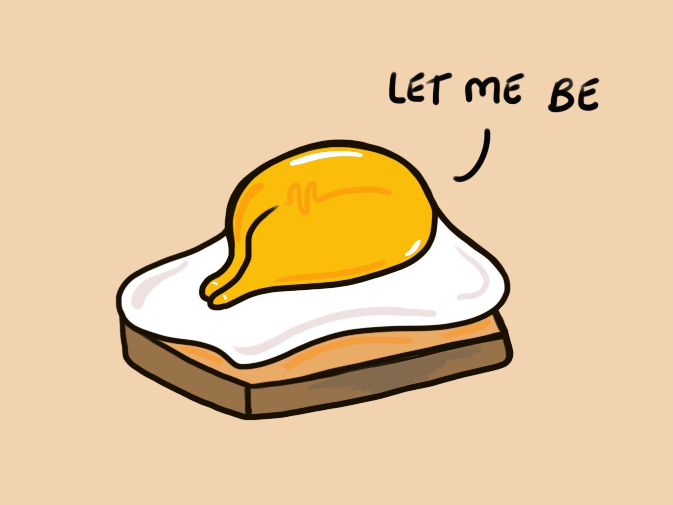 Gudetama. Lazy egg, Gudetama, Cute cartoon wallpaper