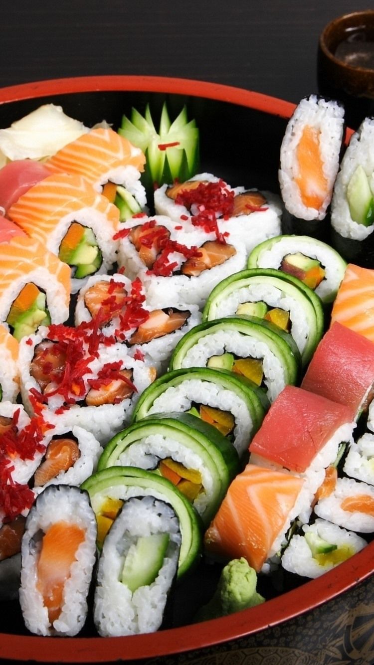 Sushi, Food, Sticks, Japanese Food 750x1334 IPhone 8 7 6 6S Wallpaper, Background, Picture, Image