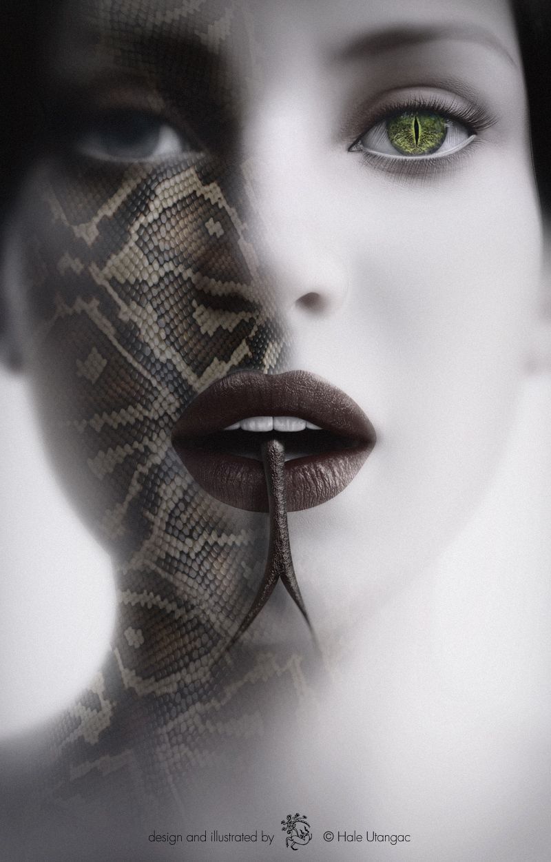 Tanis. Snake art, Art, Digital art fantasy