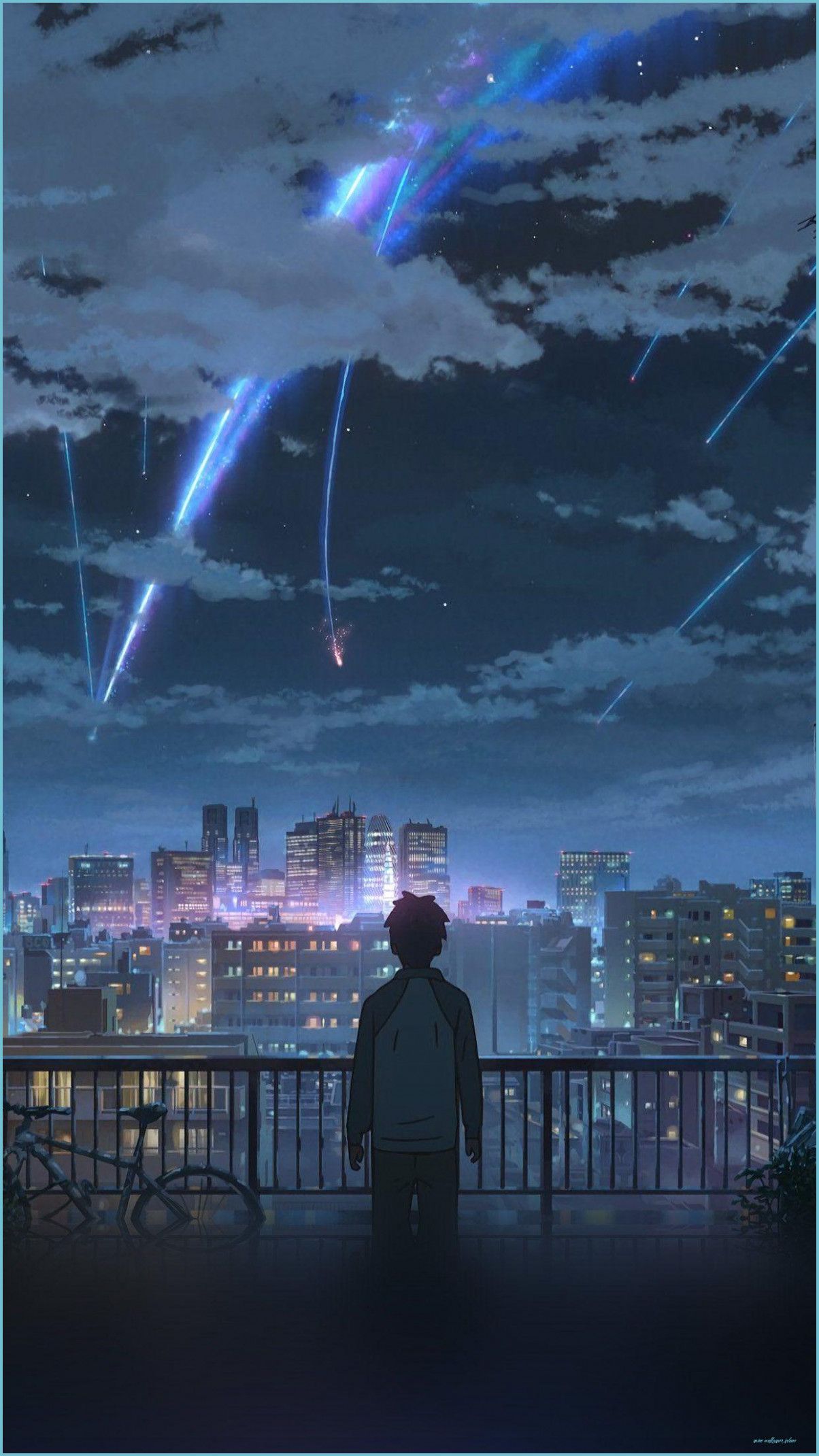 anime aesthetic iphone wallpaper Fresh Your Name Movie Touching wallpaper iphone