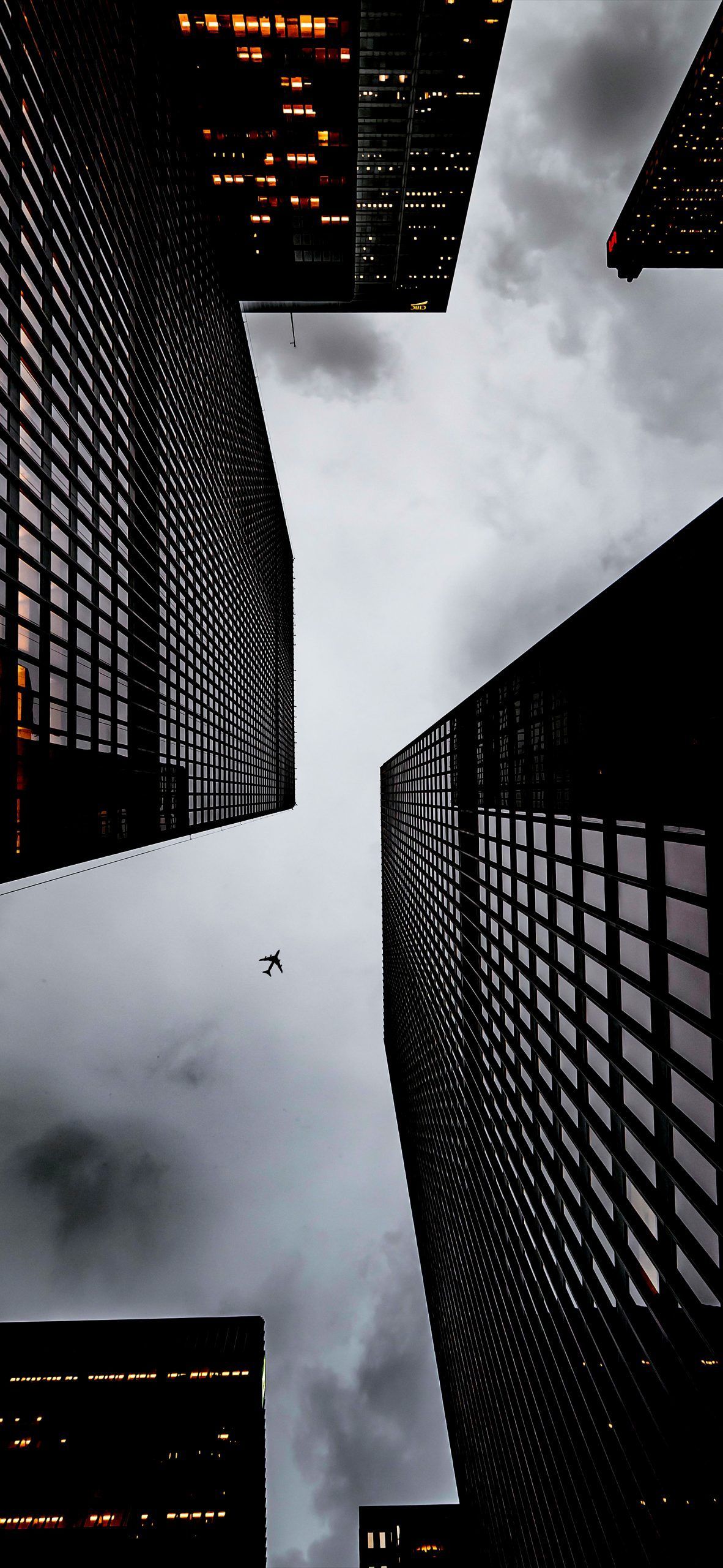 Plane Over Skyscrapers. Skyscraper, Skyscraper architecture, Wallpaper