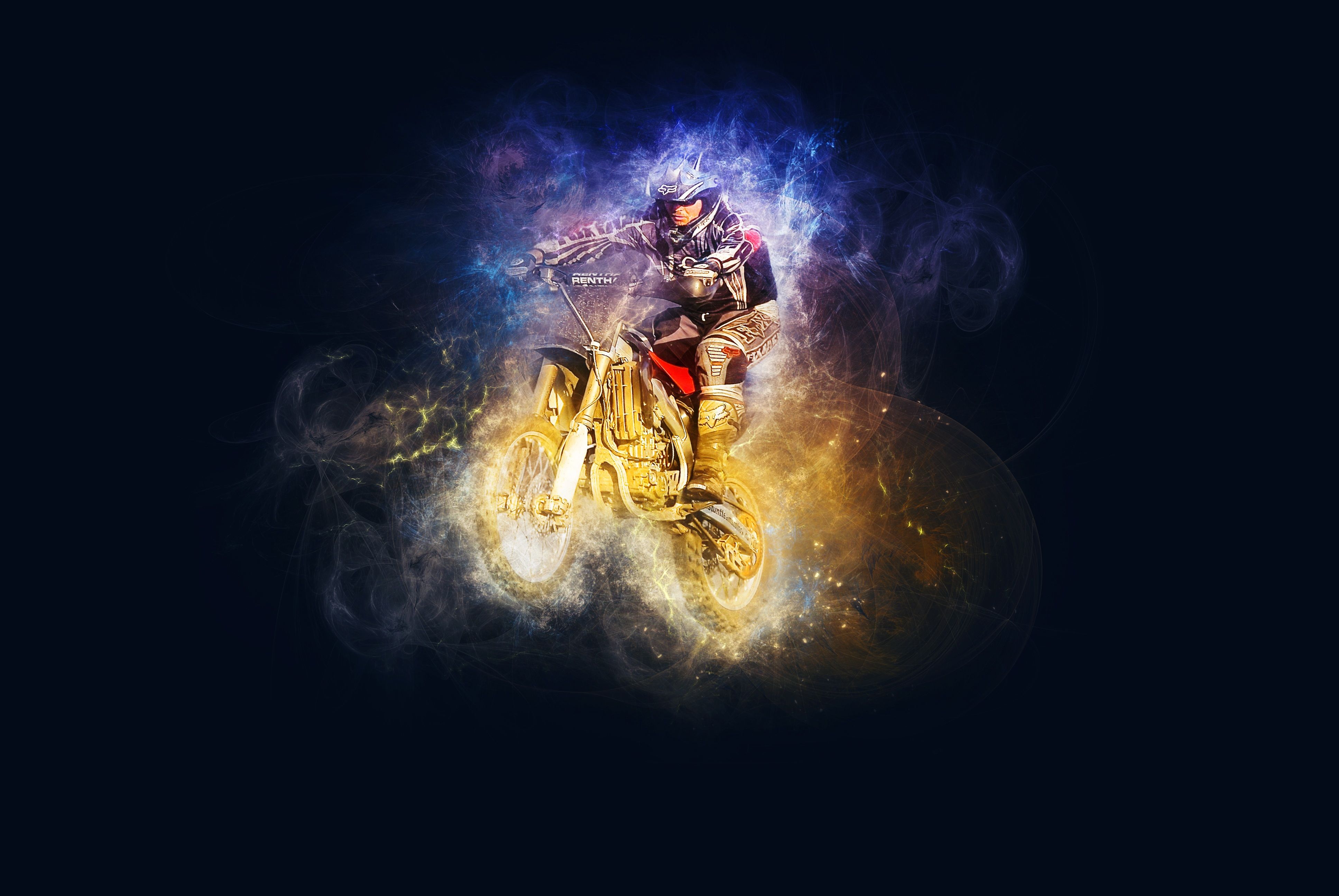 Motocross Riding 4K UHD Wallpaper