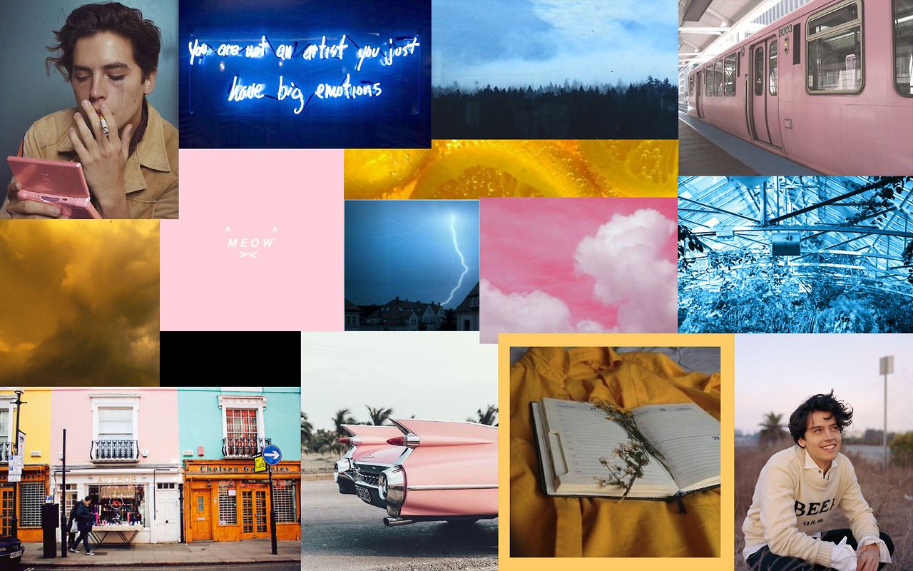 Aesthetic Tumblr Collage Wallpaper Laptop