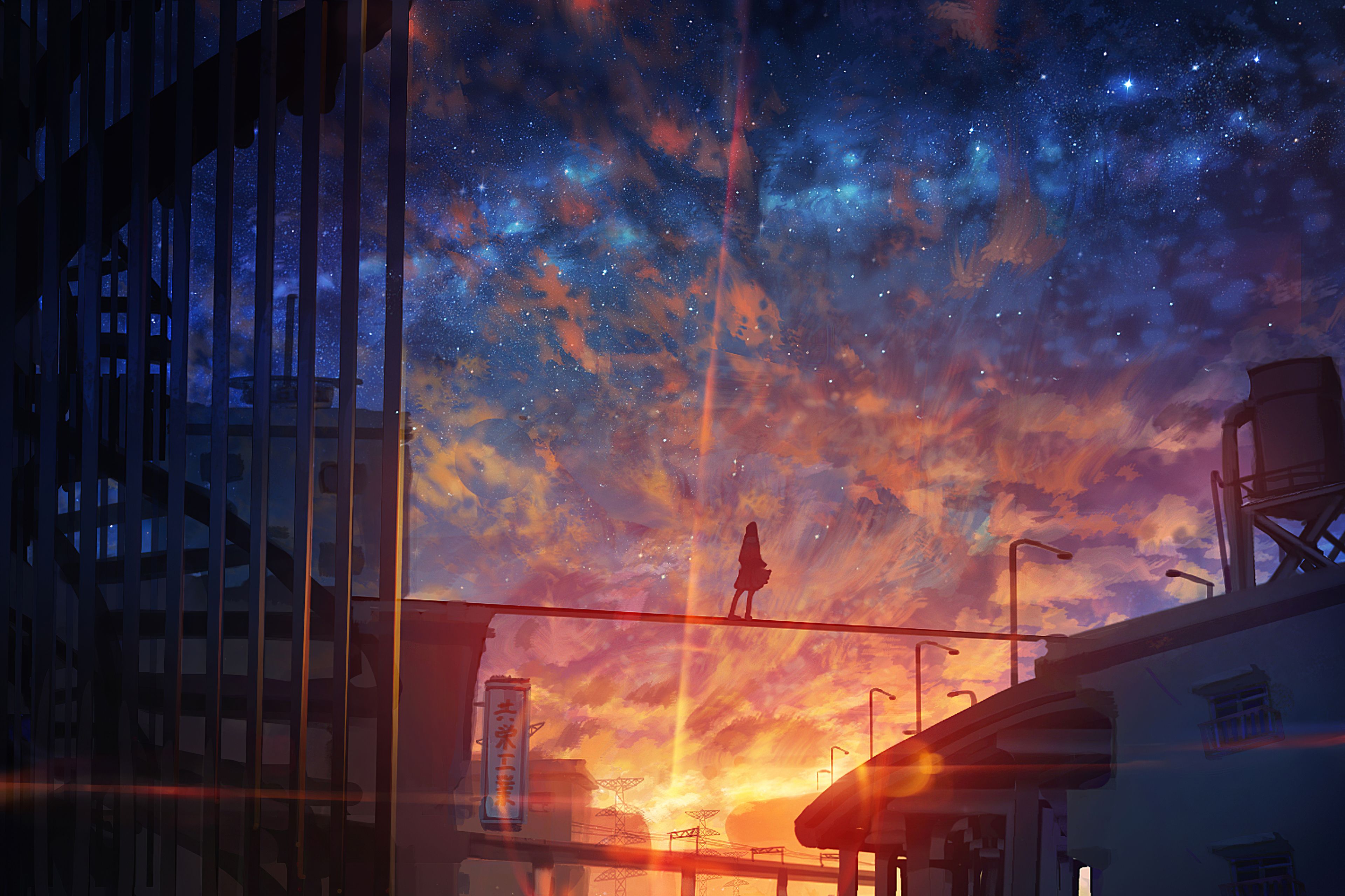 Anime Sky Wallpaper 4k - Anime Sky Wallpaper 4k | Bodbocwasuon