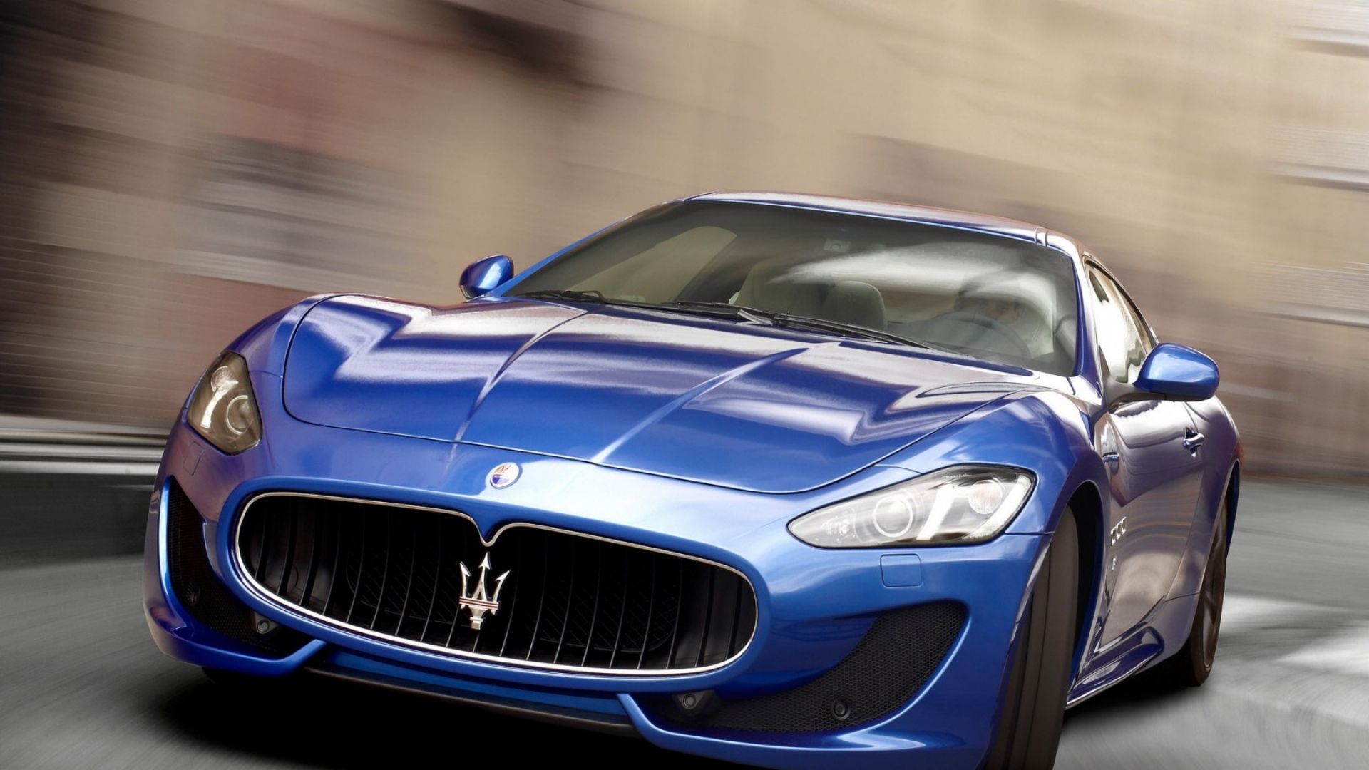 Download Wallpaper 1920x1080 Maserati, Granturismo, Mc, Red, Side