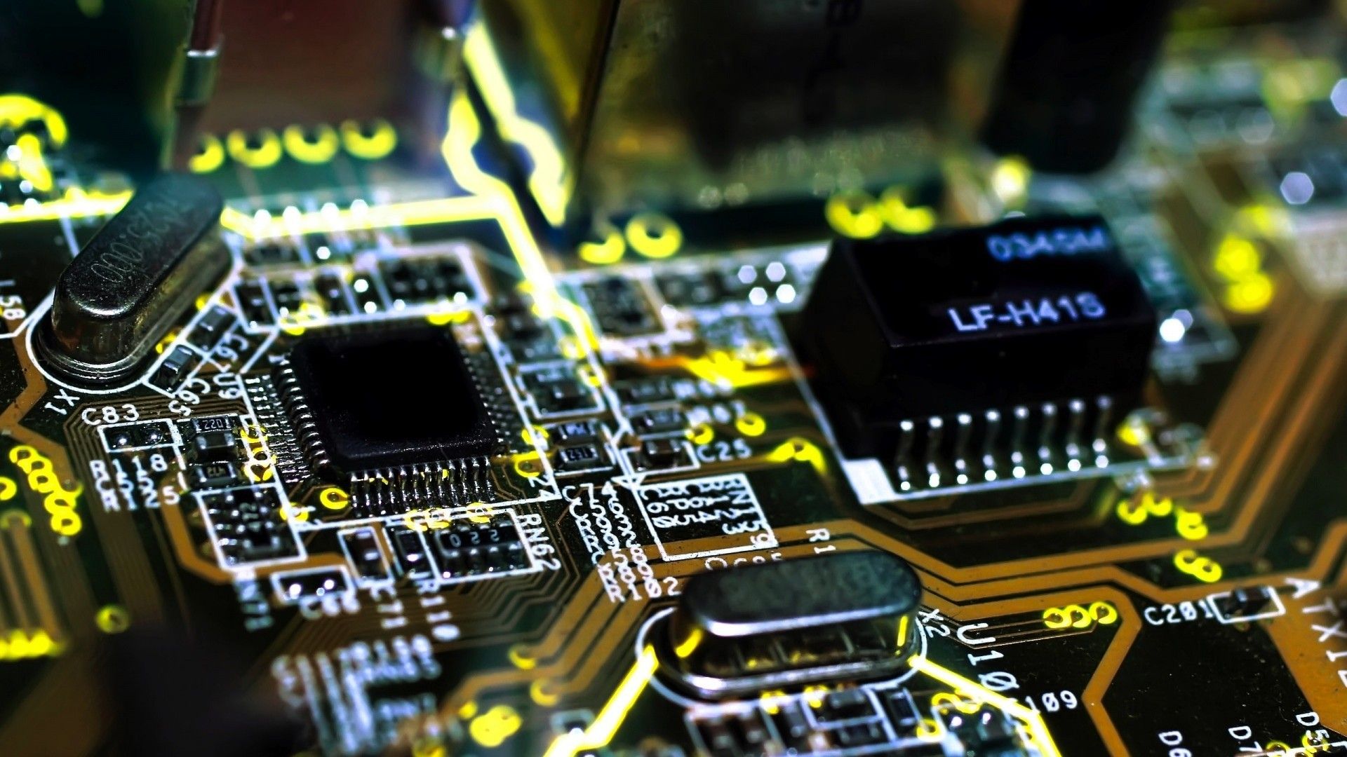 chips, electronic, circuit boards wallpaper