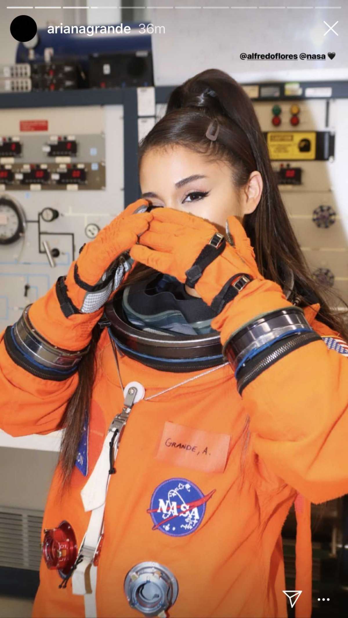 Ariana Grande visits NASA ahead of Houston show