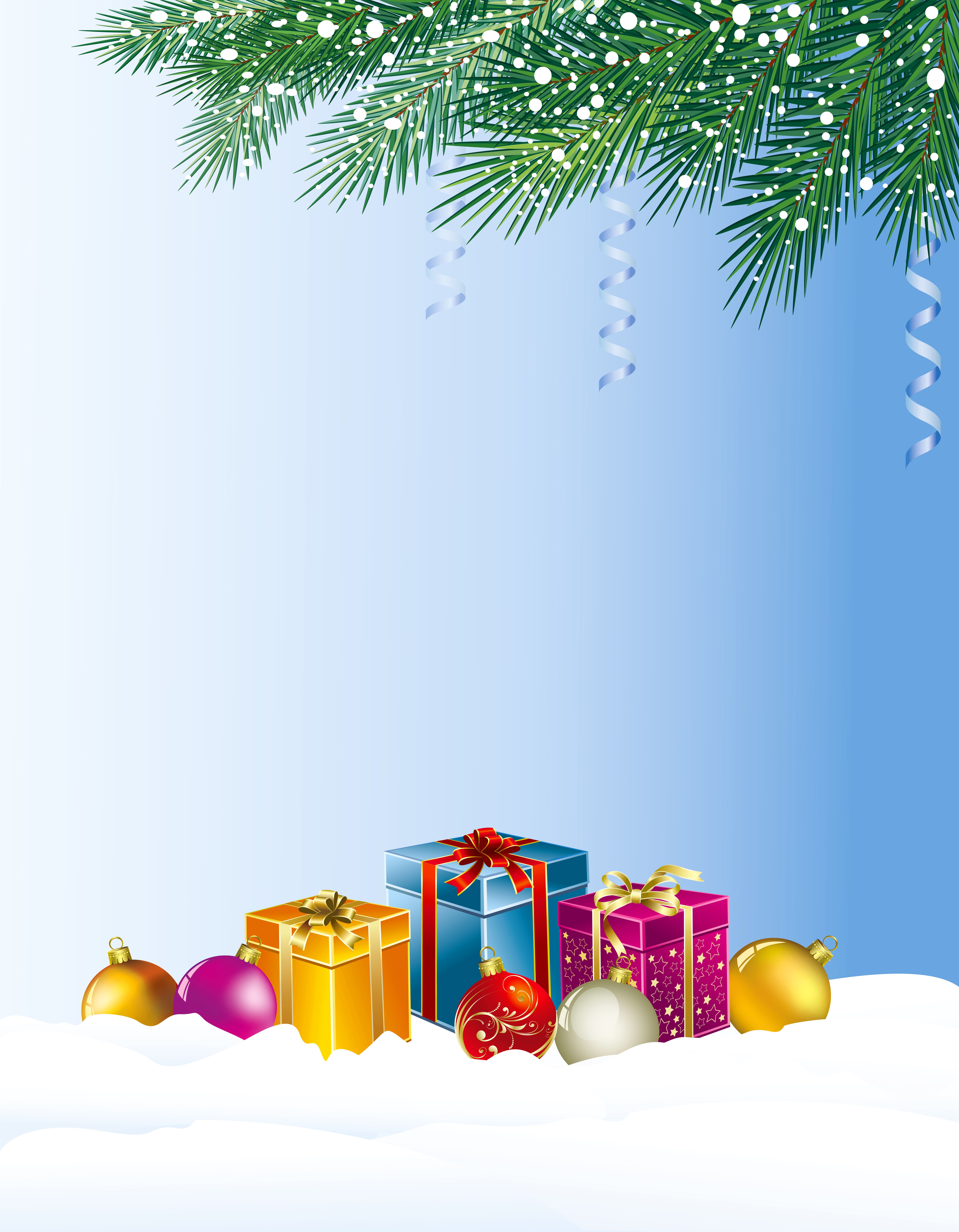 Christmas Background With Gifts Quality Image And Transparent PNG Free Clipart