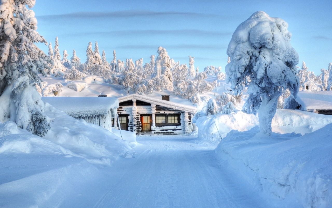 Snow House wallpaper. Snow House