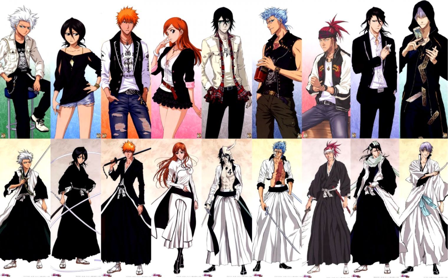 Free Wallpaper: Bleach Anime Captains