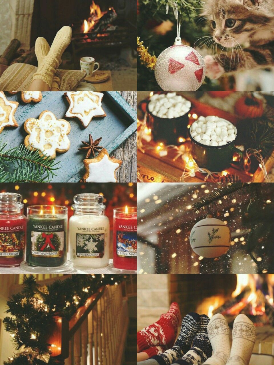 Winter Aesthetics Aesthetic Christmas Collage Wallpapers