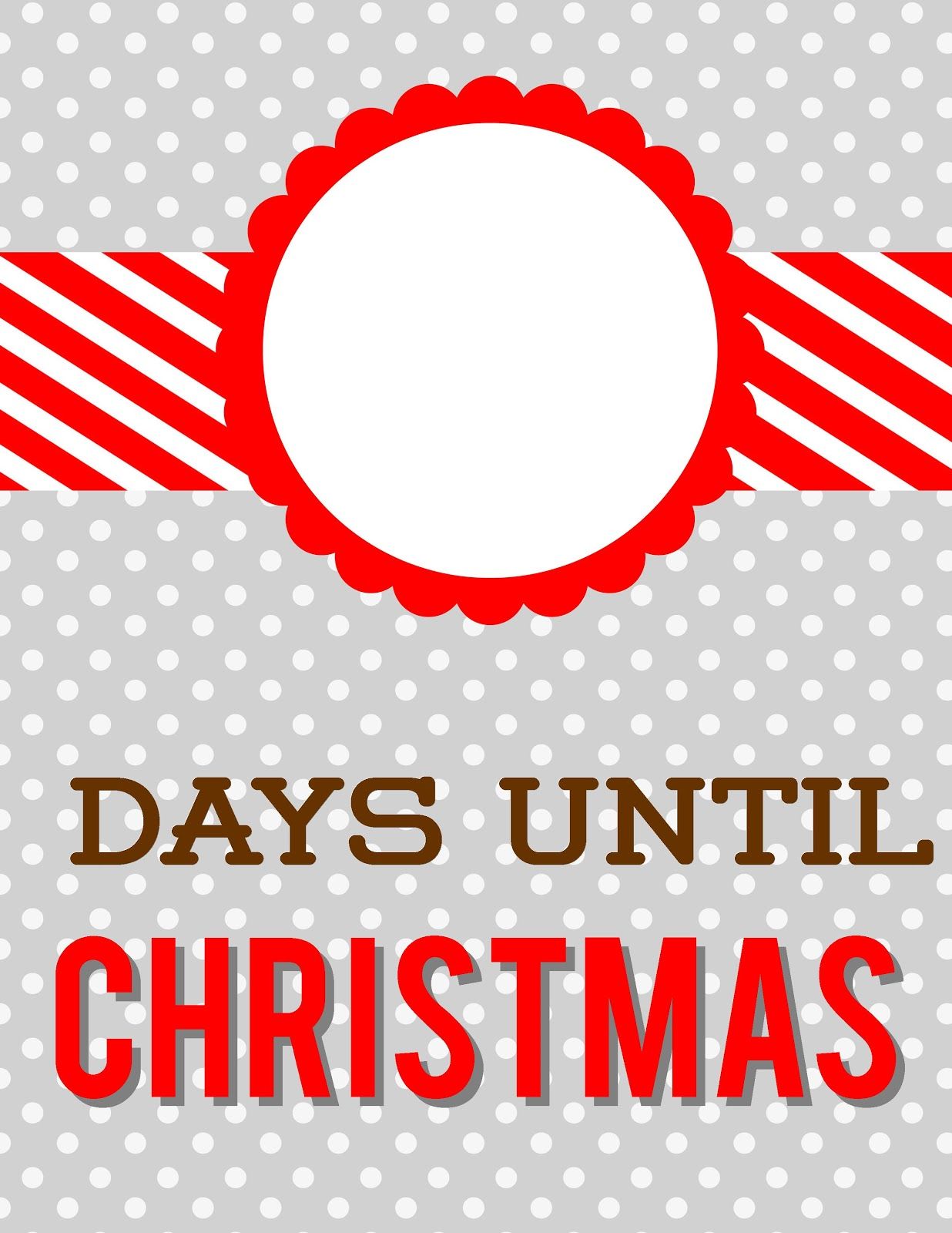 Days Until Christmas Dry Erase Countdown With Free Printable. Days Until Christmas, Christmas Countdown Printable, Days Till Christmas
