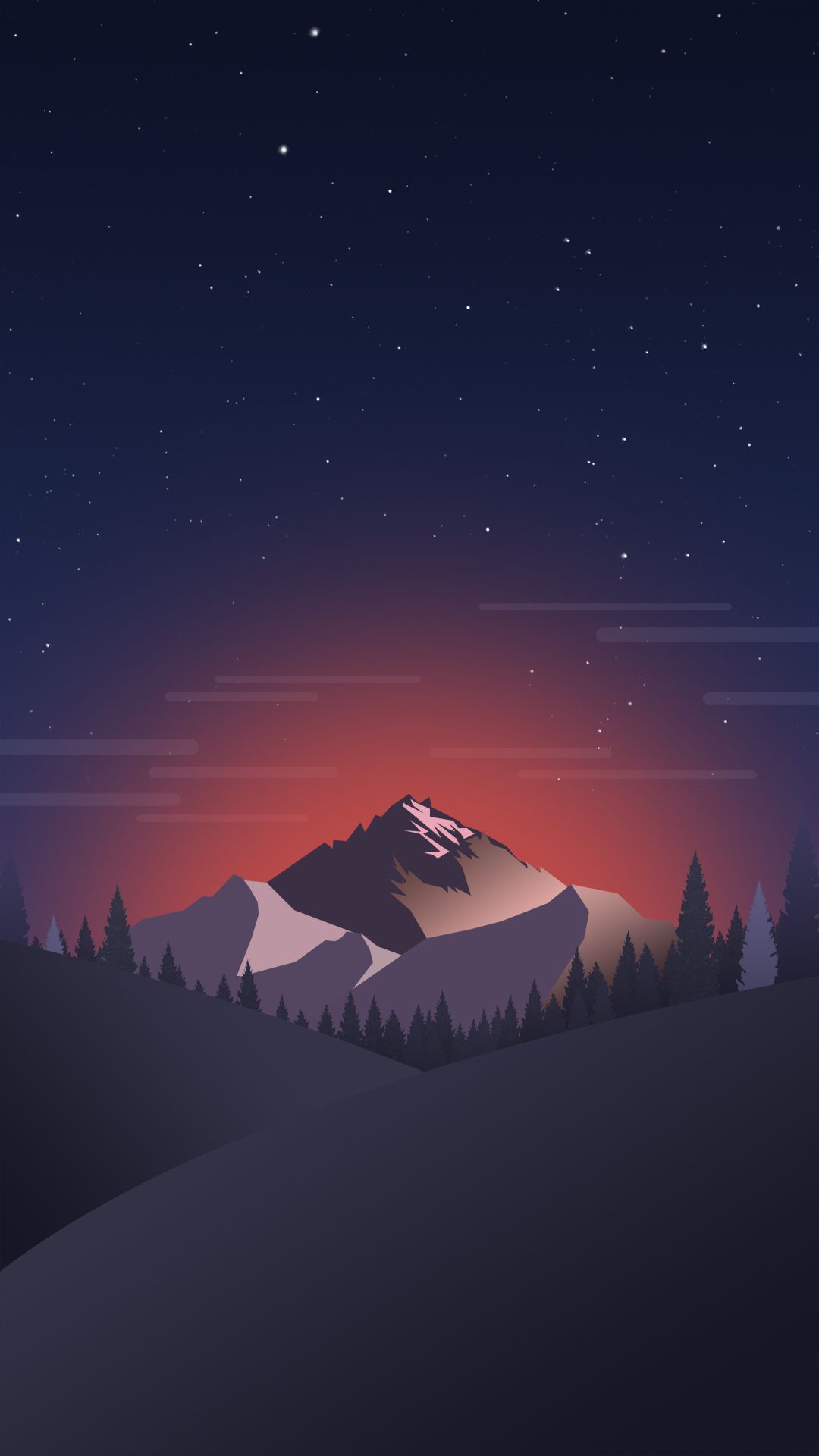 Minimalist Mountain iPhone Wallpaper