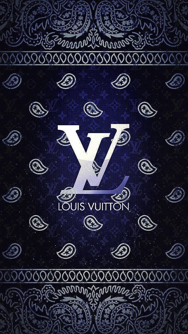 Louis Vuitton Background, Supreme Louis Vuitton Blue HD phone wallpaper