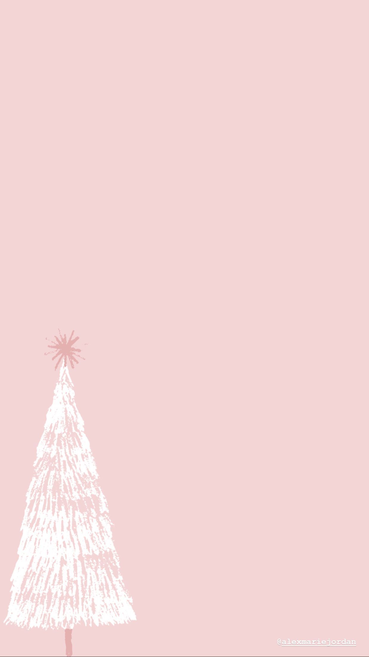 Pink Christmas Tree Wallpaper. Cute christmas wallpaper, Christmas phone wallpaper, Wallpaper iphone christmas
