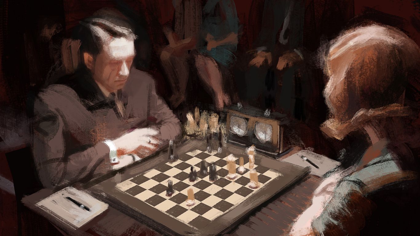 Играть в шахматы 18. Королевский гамбит ход королевы.