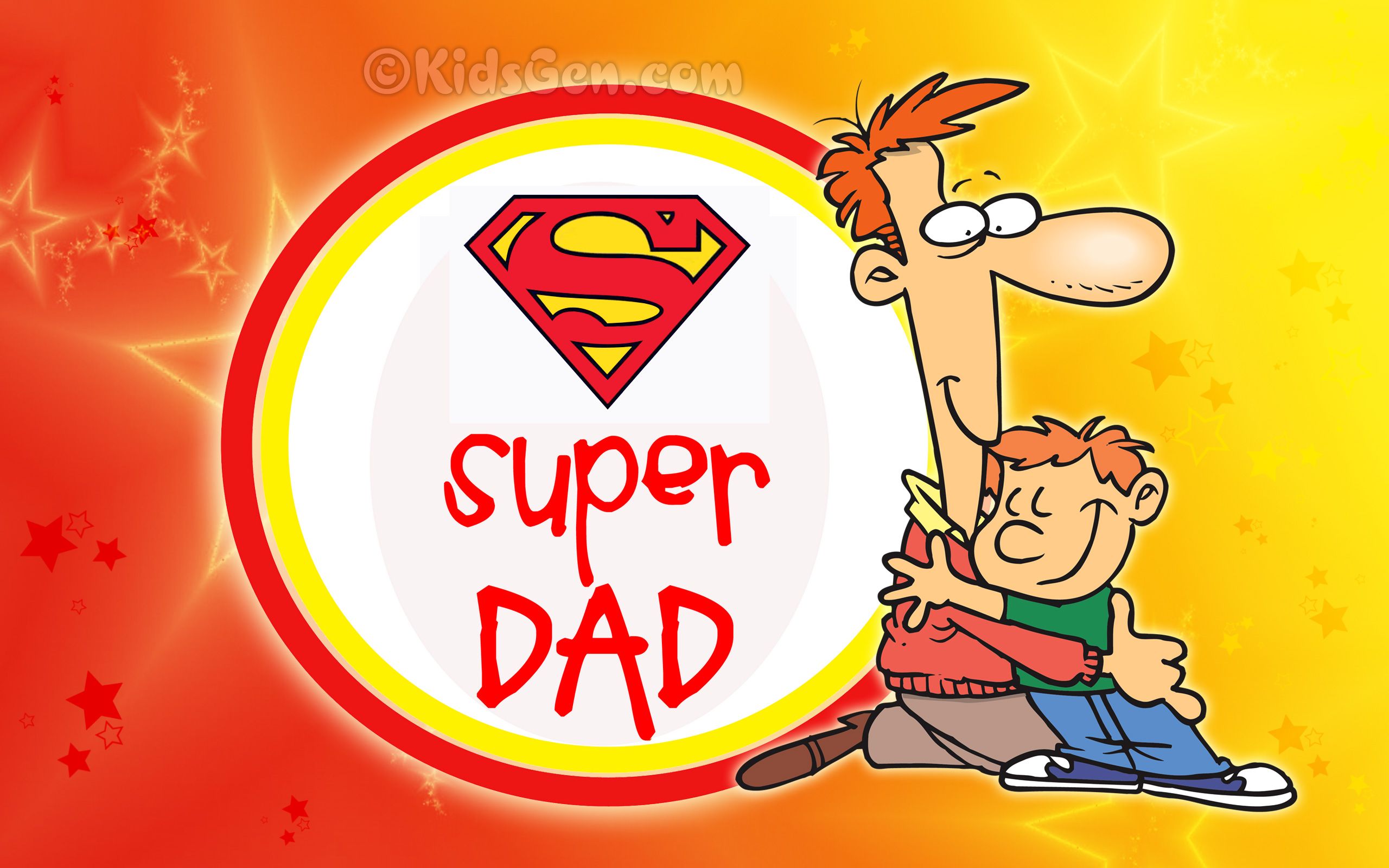 Free Father's Day HD Wallpaper for Kids