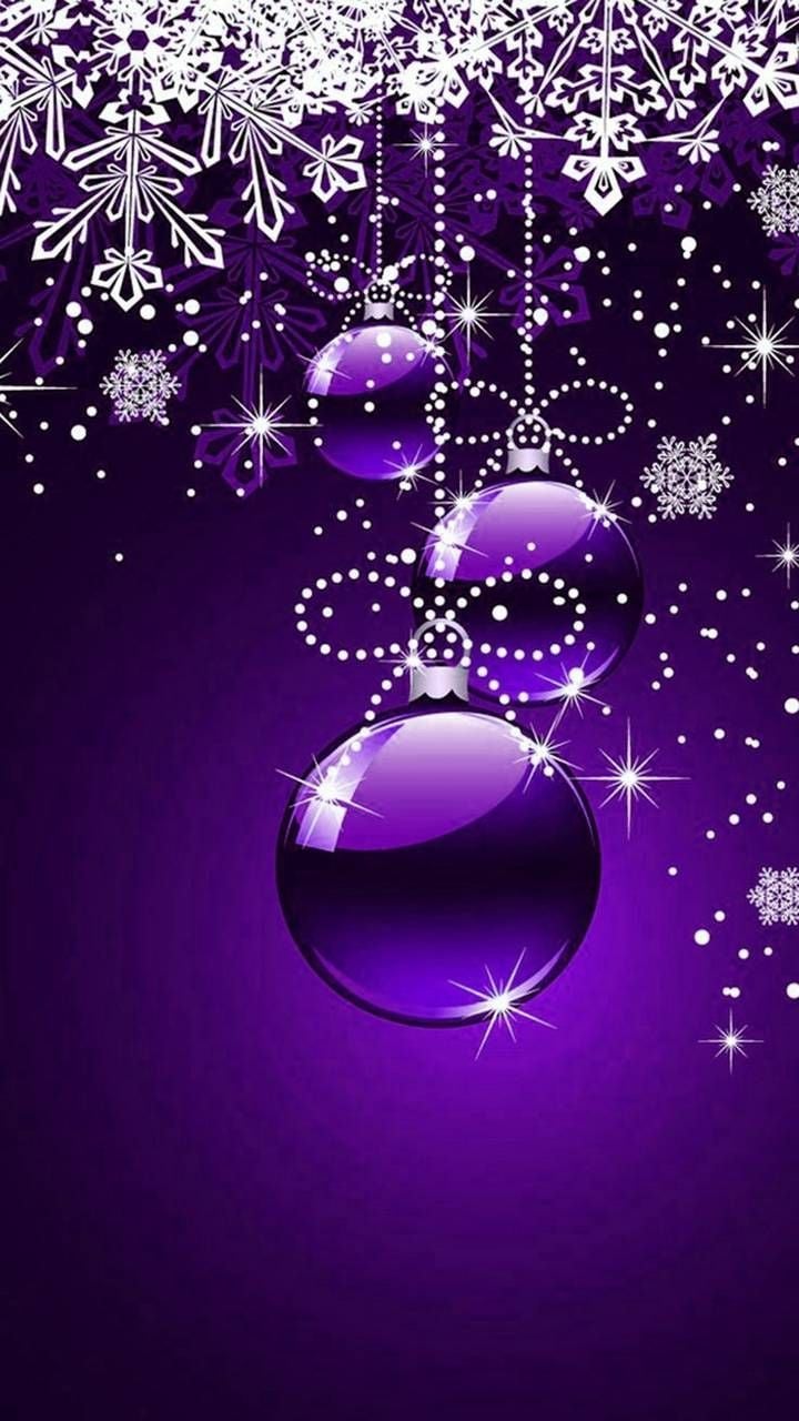 Violet. Christmas wallpaper, Christmas phone wallpaper, Purple christmas