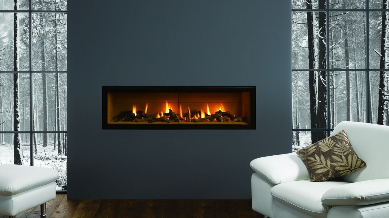 Couch Fire Fireplace Snow Winter wallpaperx1080
