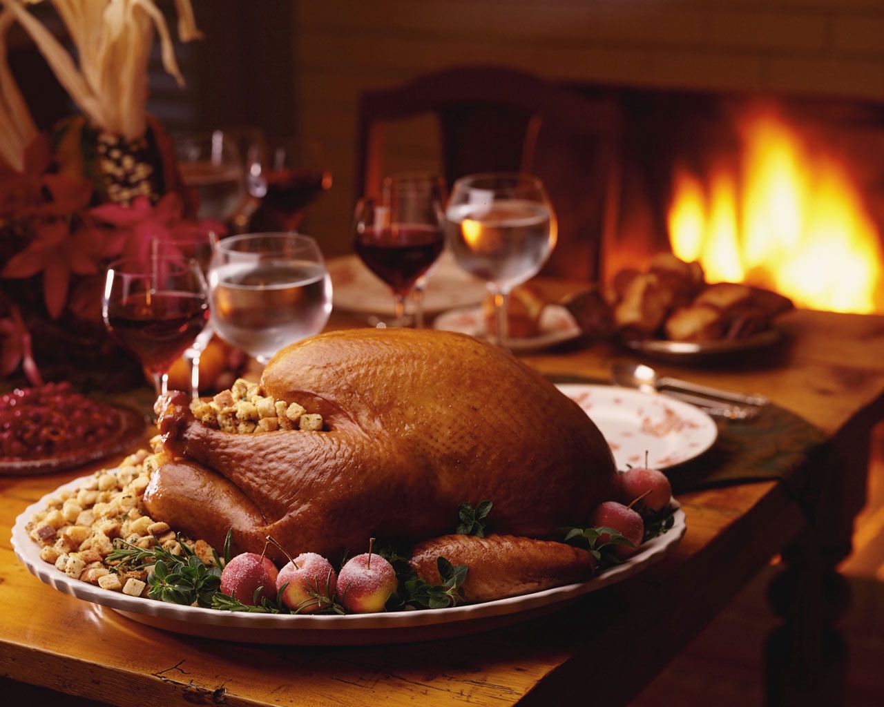 Free Thanksgiving Dinner Table Wallpaper Download The At Table Thanksgiving