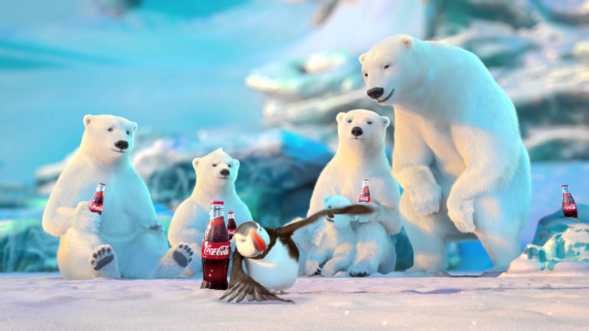 Coca Cola Polar Bear Wallpaper Cola Bears Christmas Wallpaper & Background Download