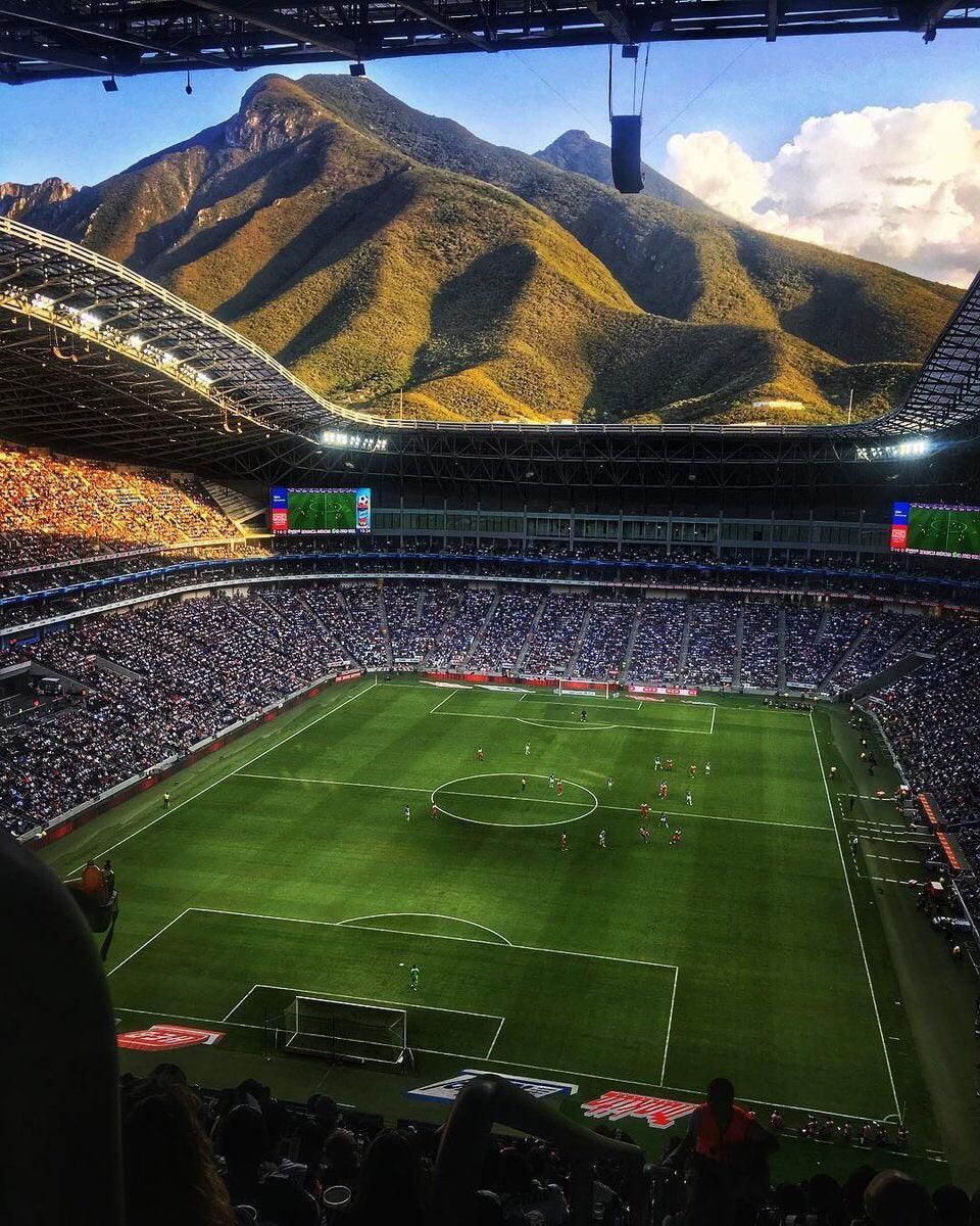 The Monterrey Stadium, Mexico, pics. Monterrey, Soccer stadium, Soccer field