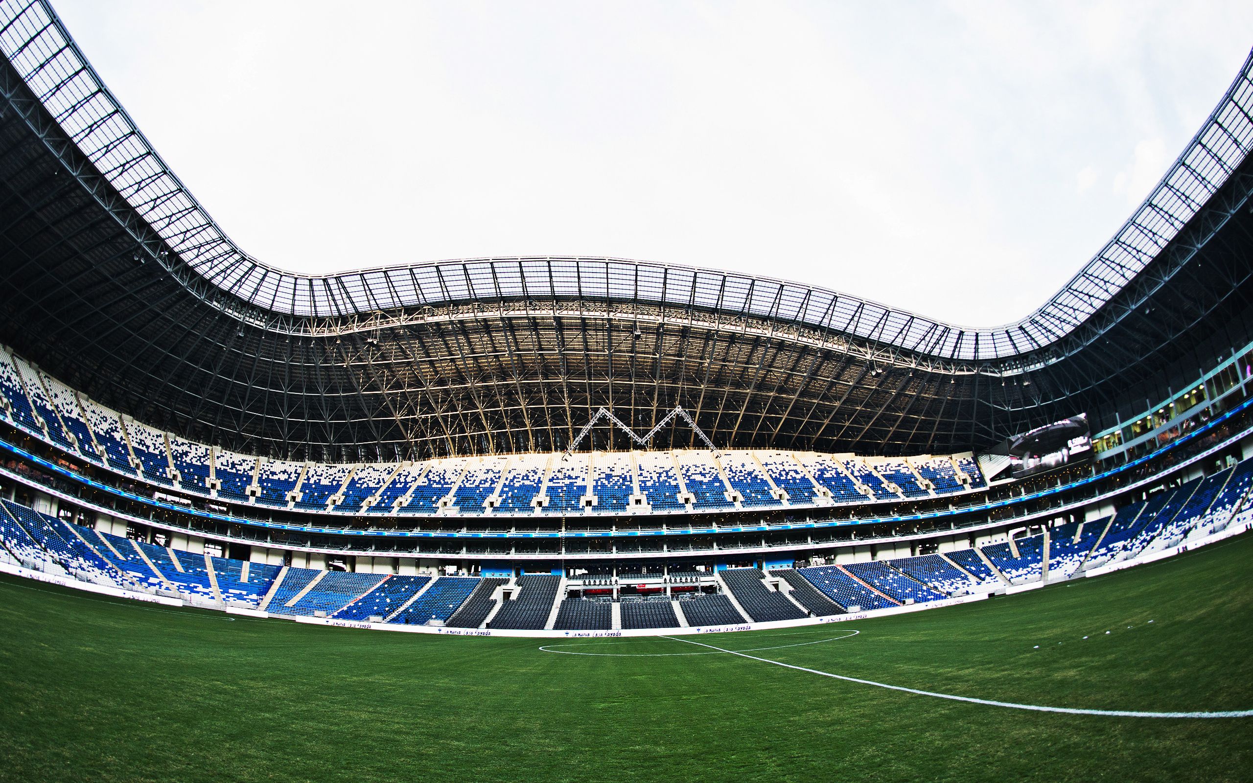 Download wallpaper Estadio BBVA Bancomer, Guadalupe, Nuevo Leon, Mexico, mexican football stadium, Monterrey CF stadium, El Gigante de Acero, The Steel Giant for desktop with resolution 2560x1600. High Quality HD picture wallpaper