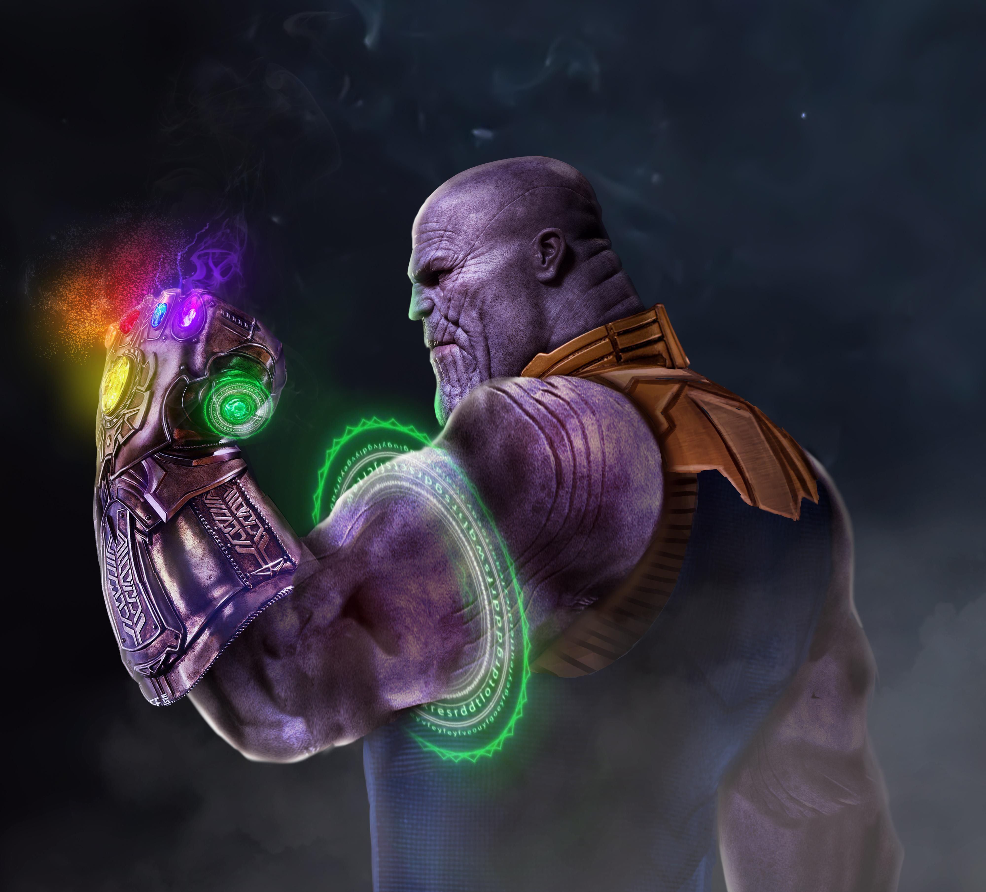 Thanos 4K Wallpaper, Infinity Gauntlet, Infinity Stones, Avengers: Endgame, Graphics CGI