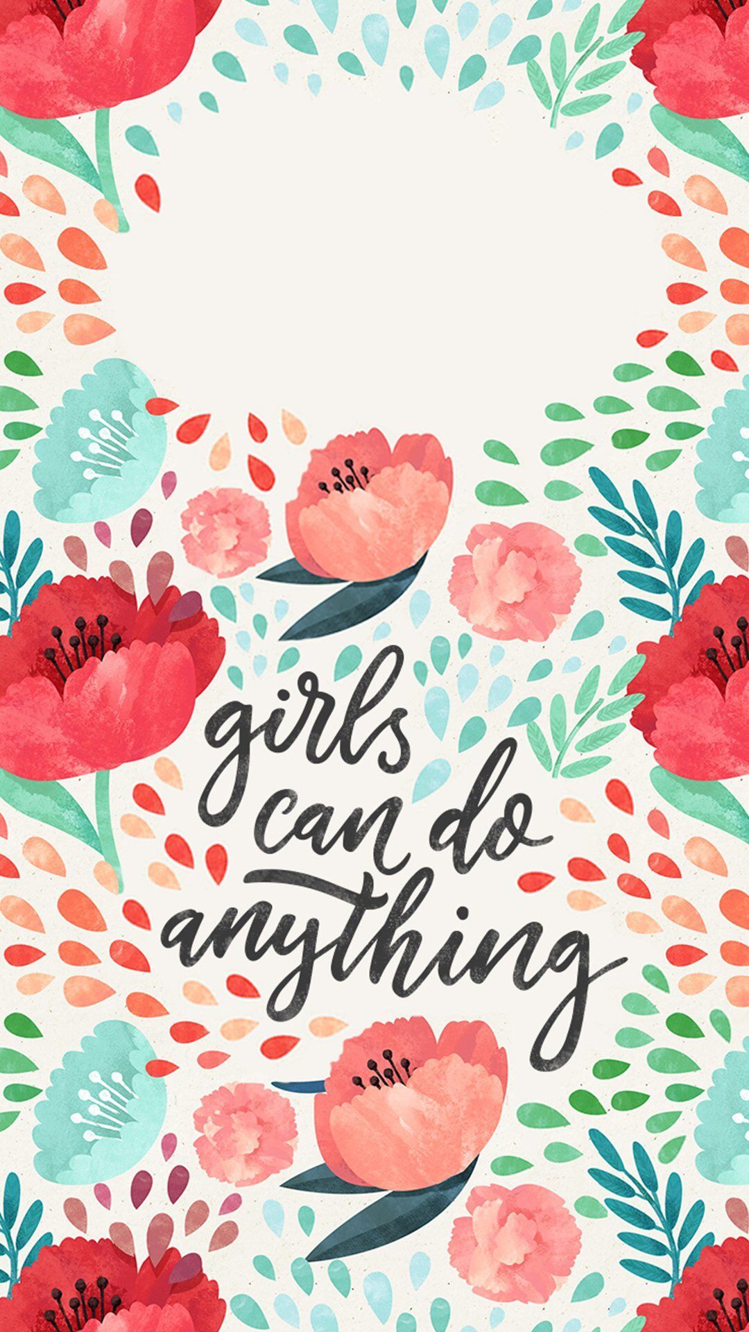 Girls Can Do Anything. Papel de parede wallpaper, Wallpaper bonitos, Tecido de papel de parede